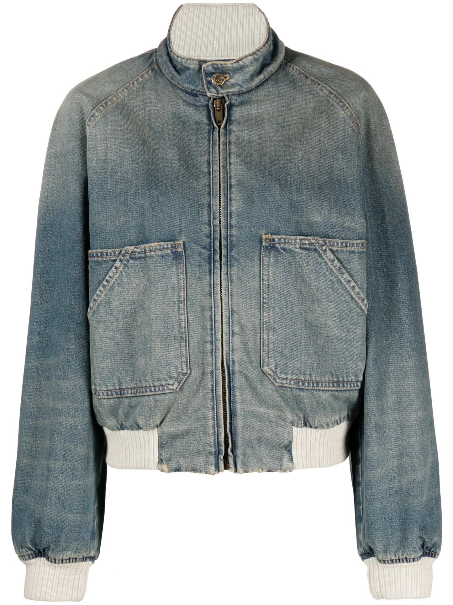 denim bomber jacket
