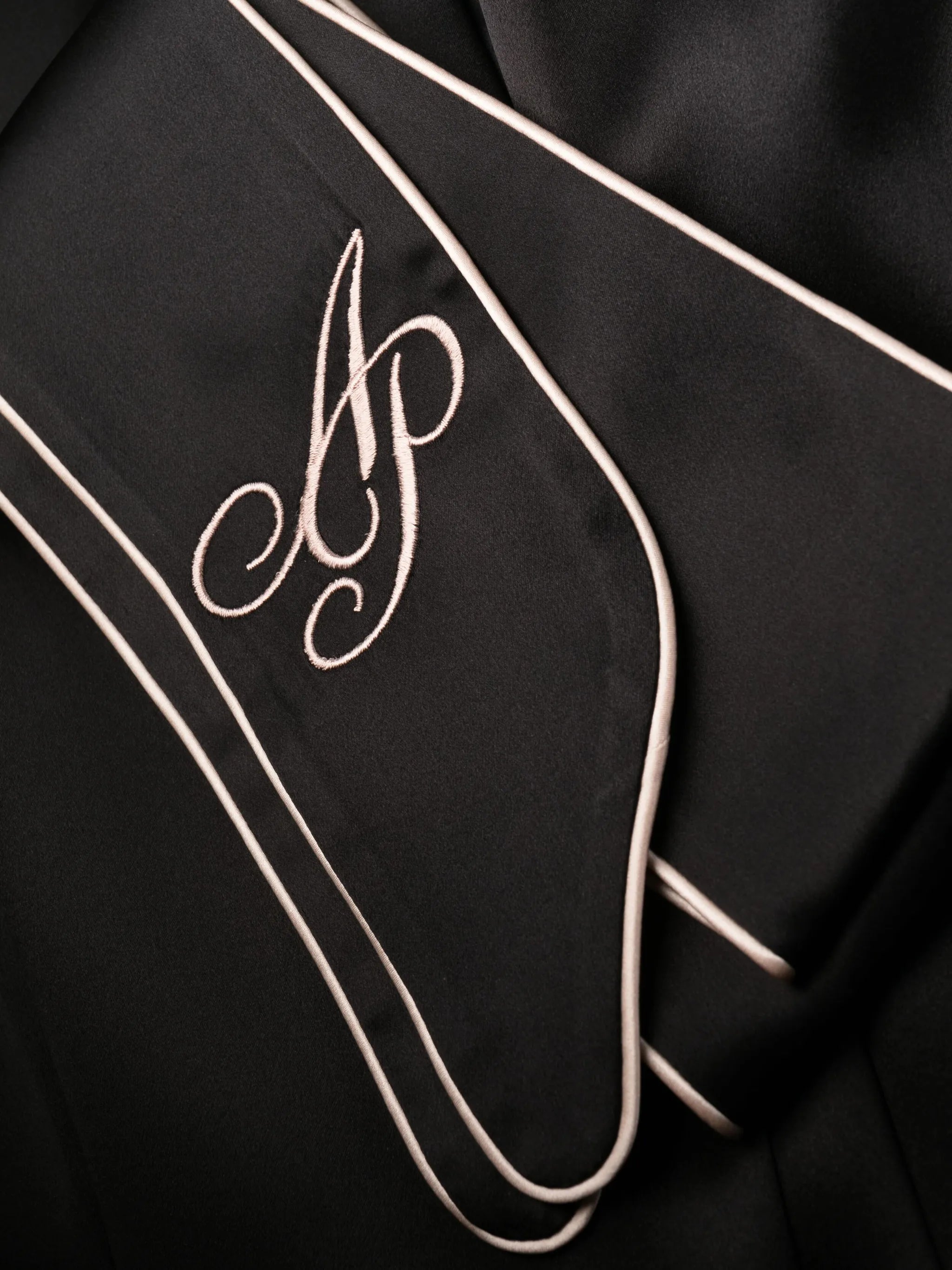 belted silk dressing gown