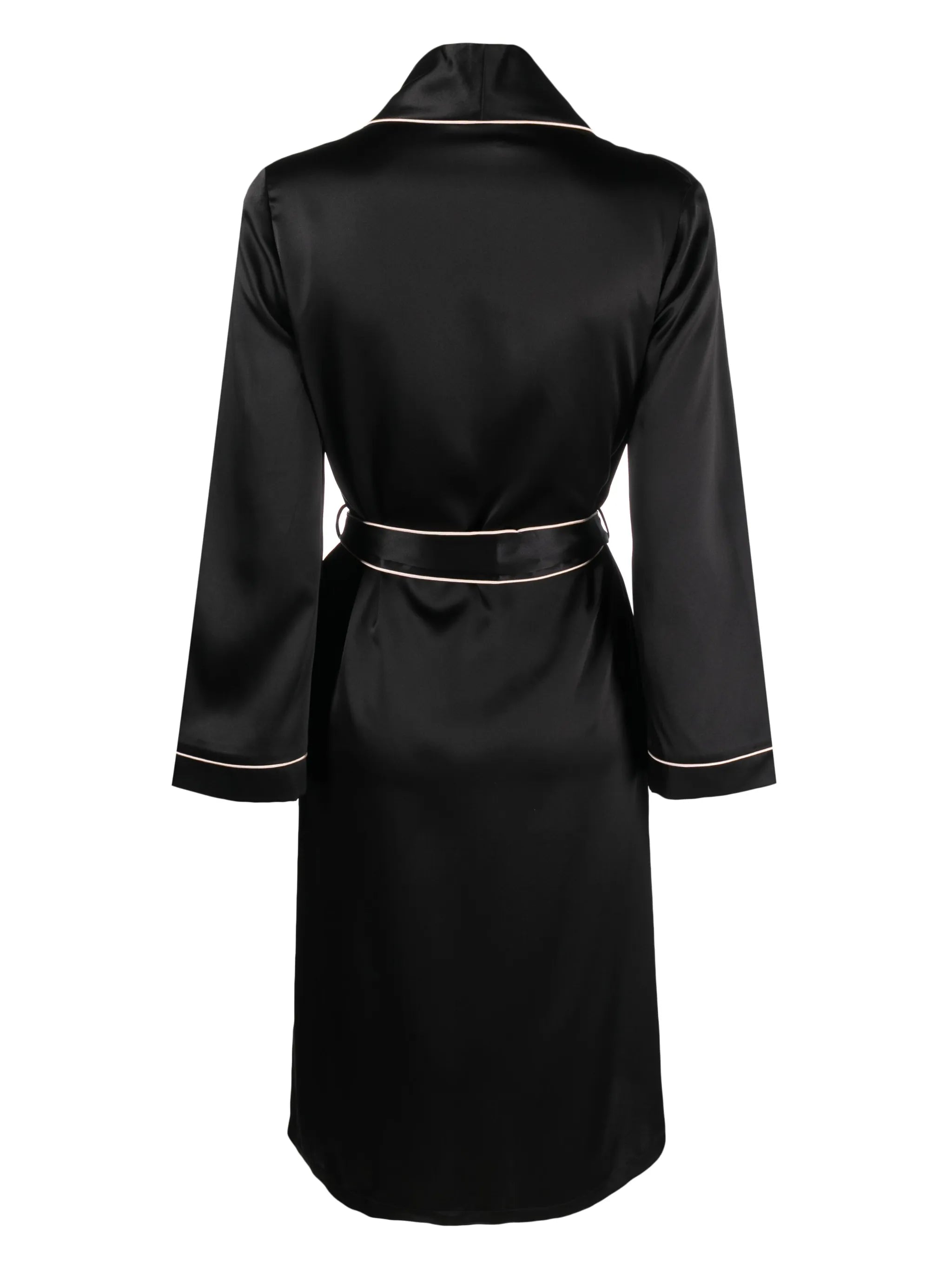 belted silk dressing gown