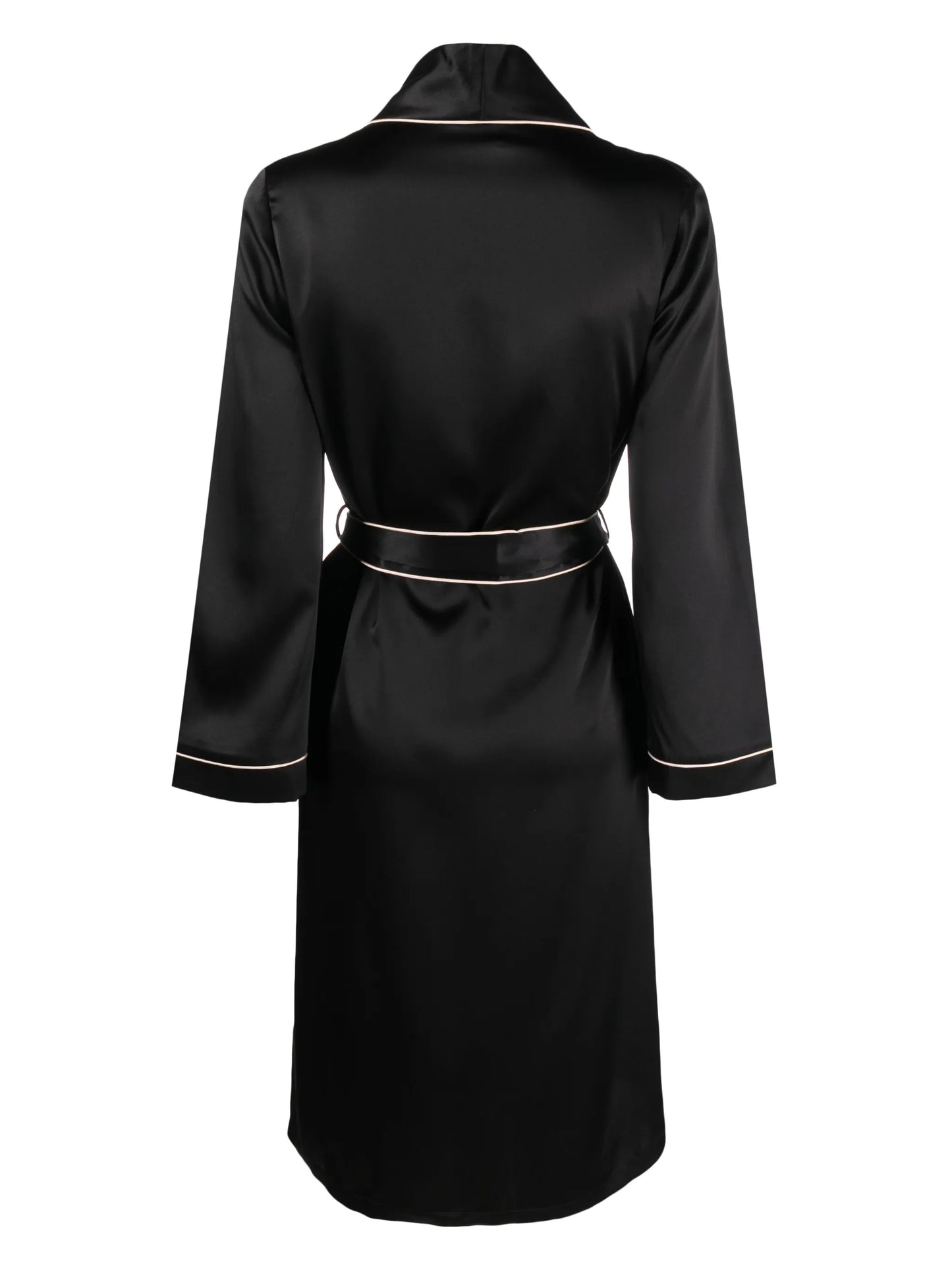 belted silk dressing gown