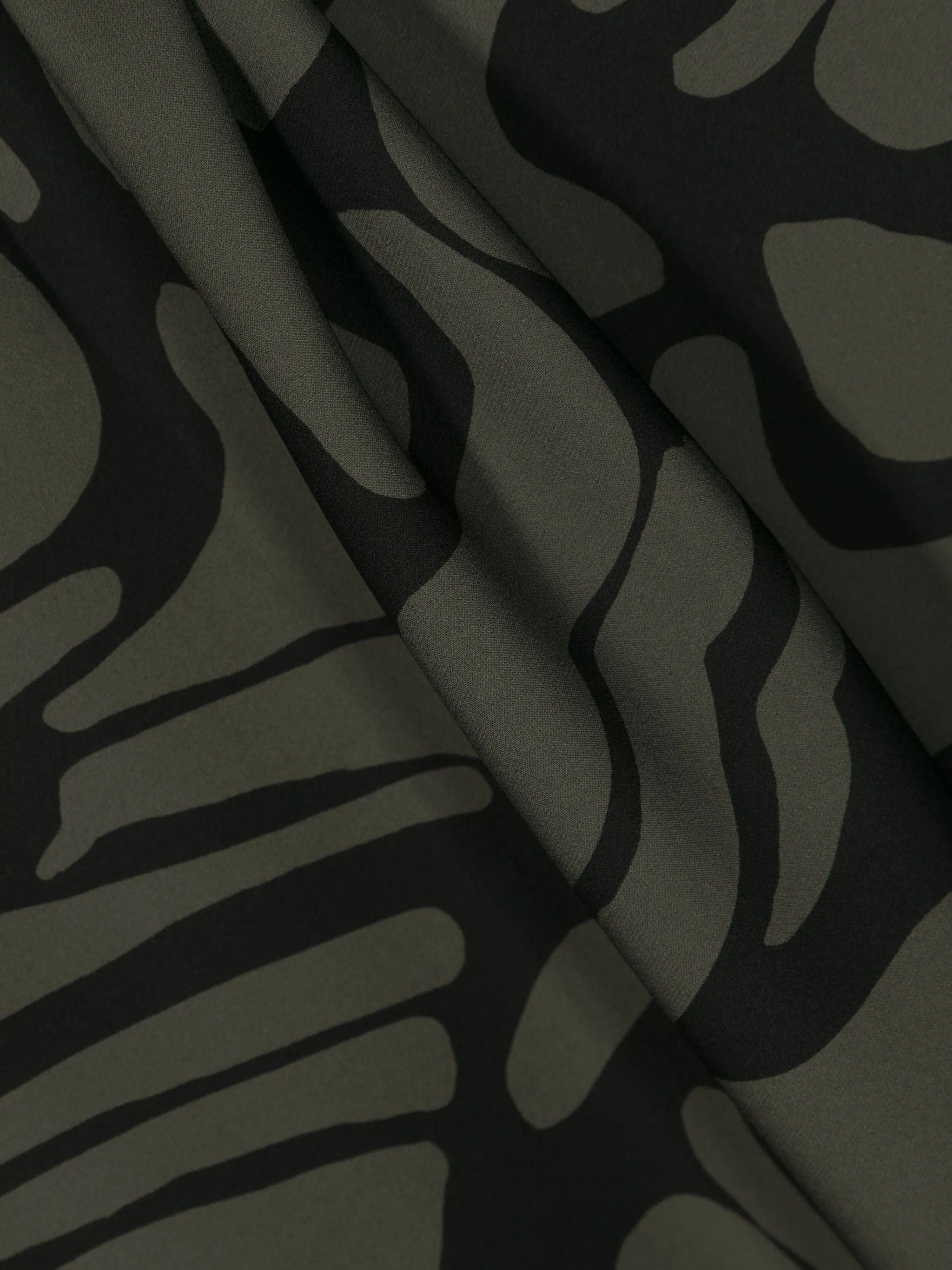 graphic-print silk saring