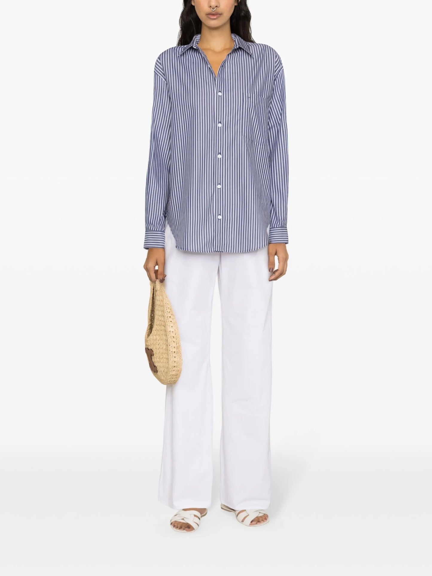 striped organic-cotton shirt