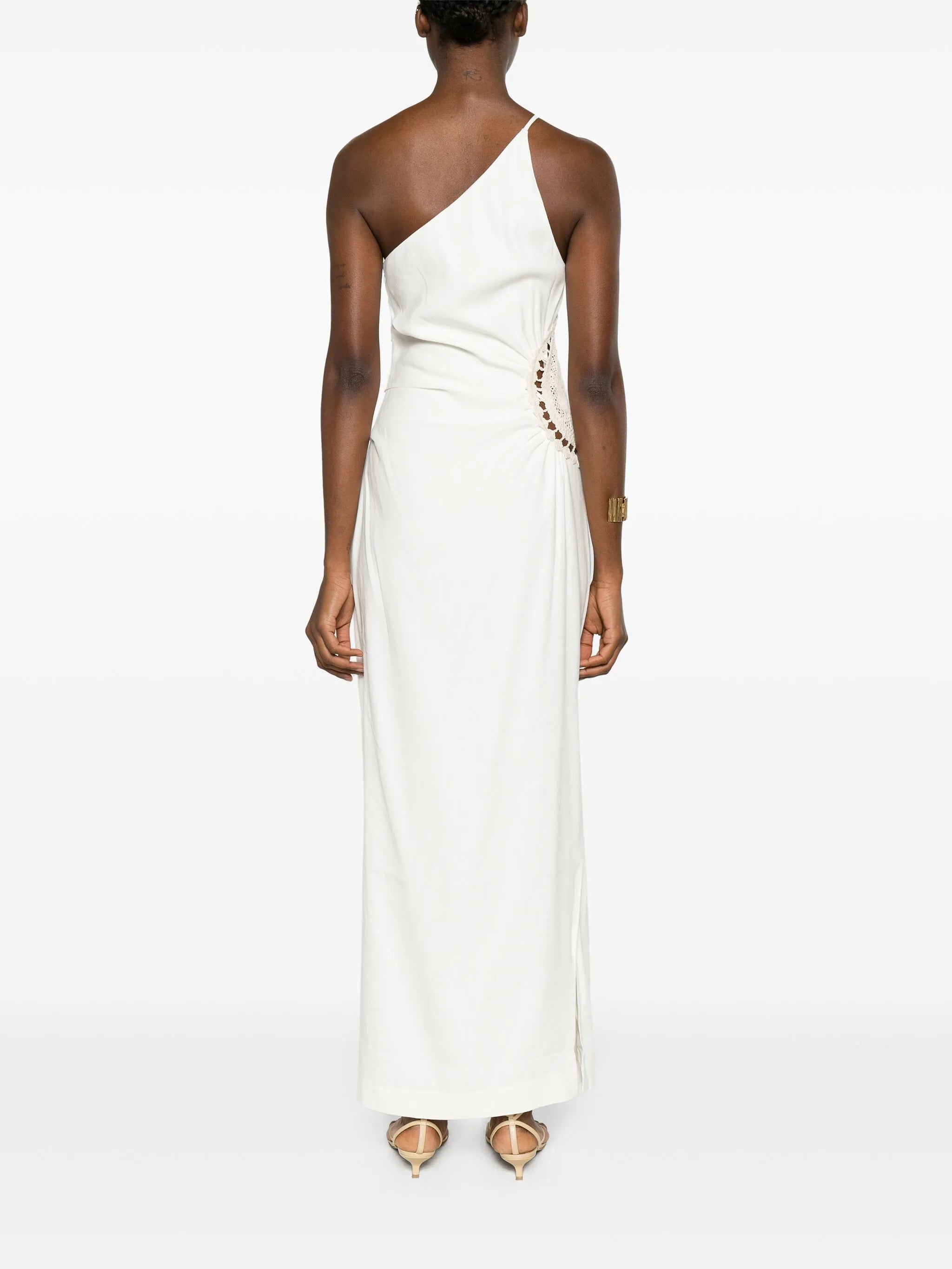 Atacama one-shoulder midi dress