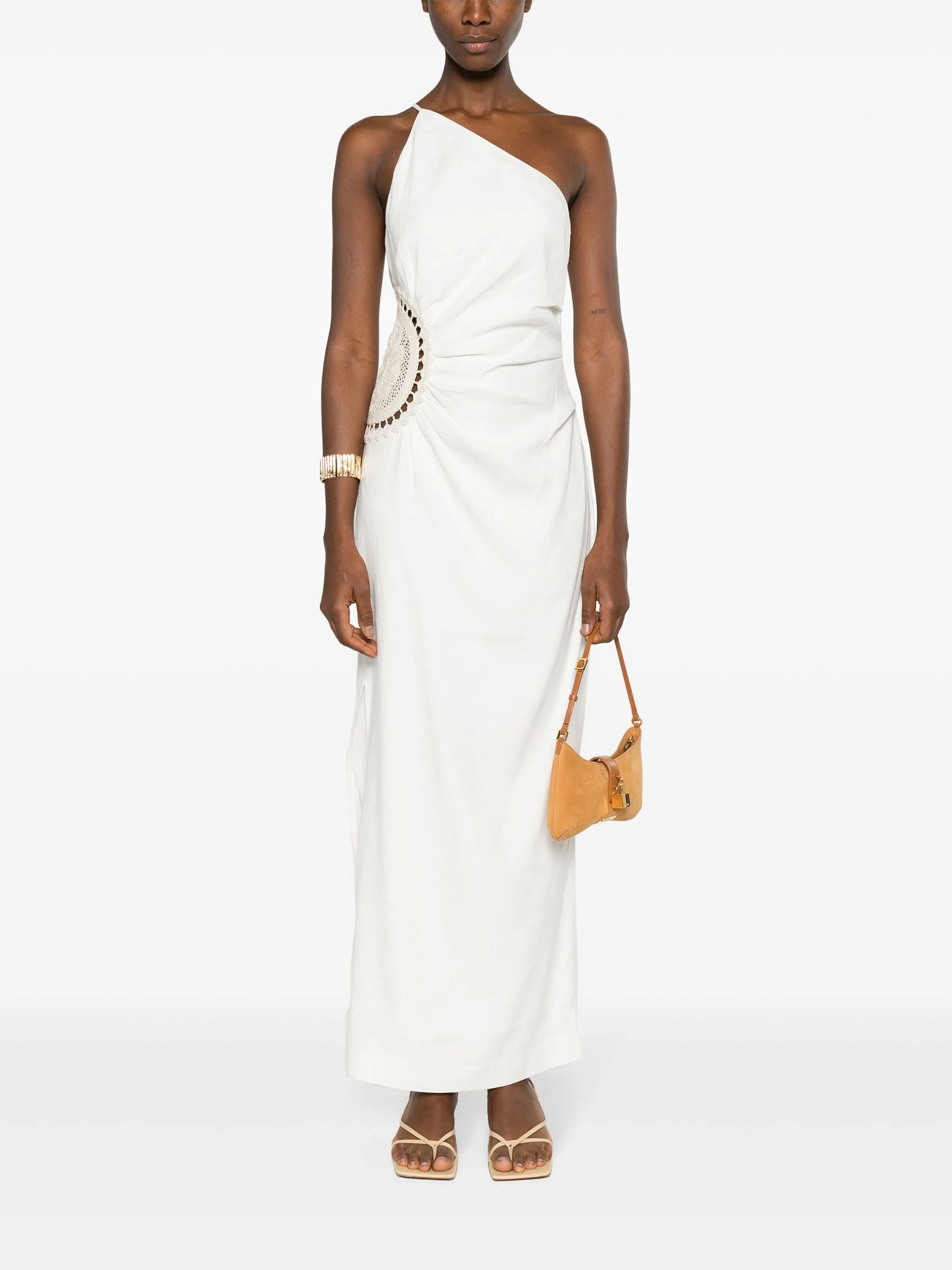 Atacama one-shoulder midi dress