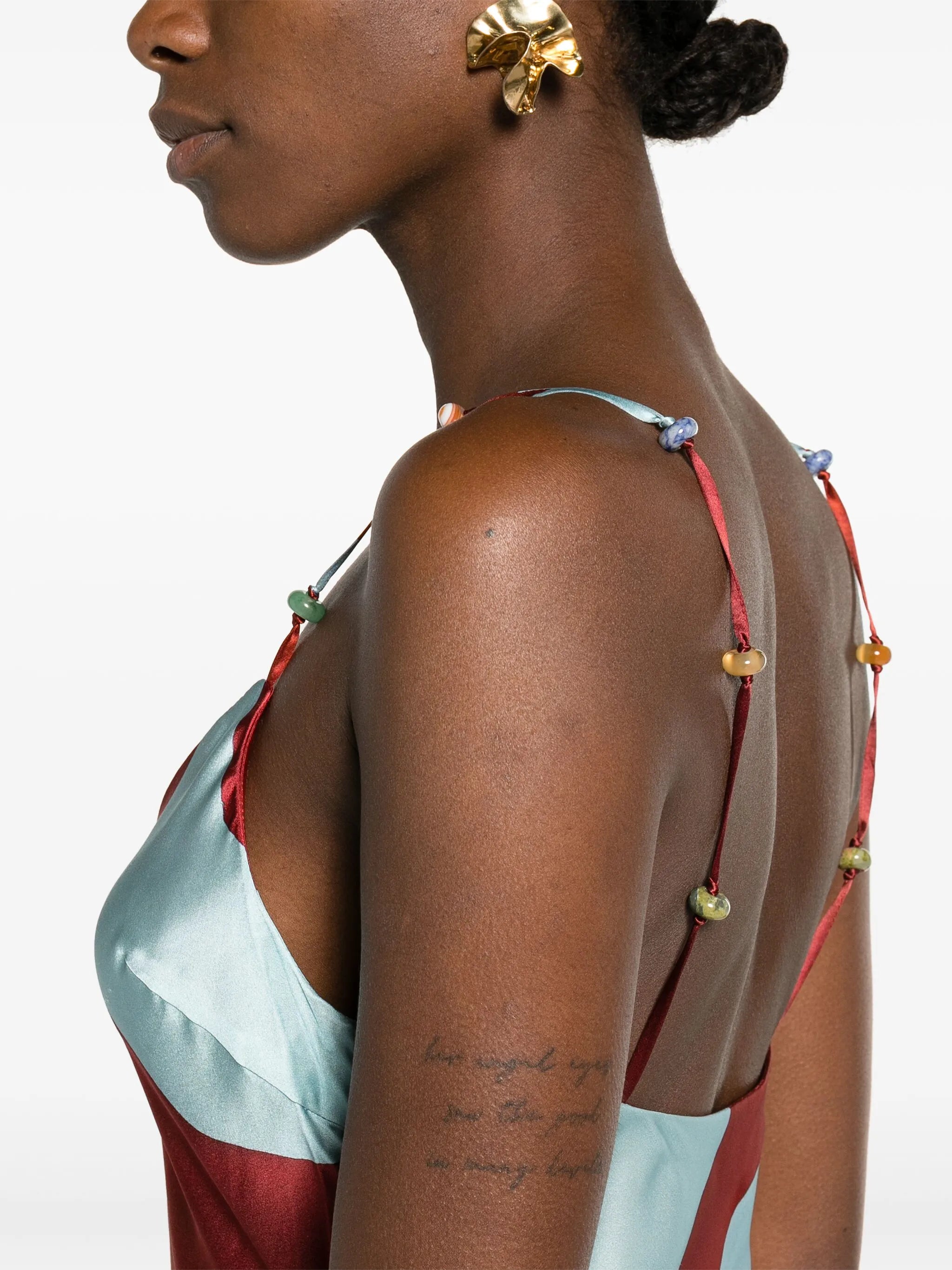 Frankie silk slip dress