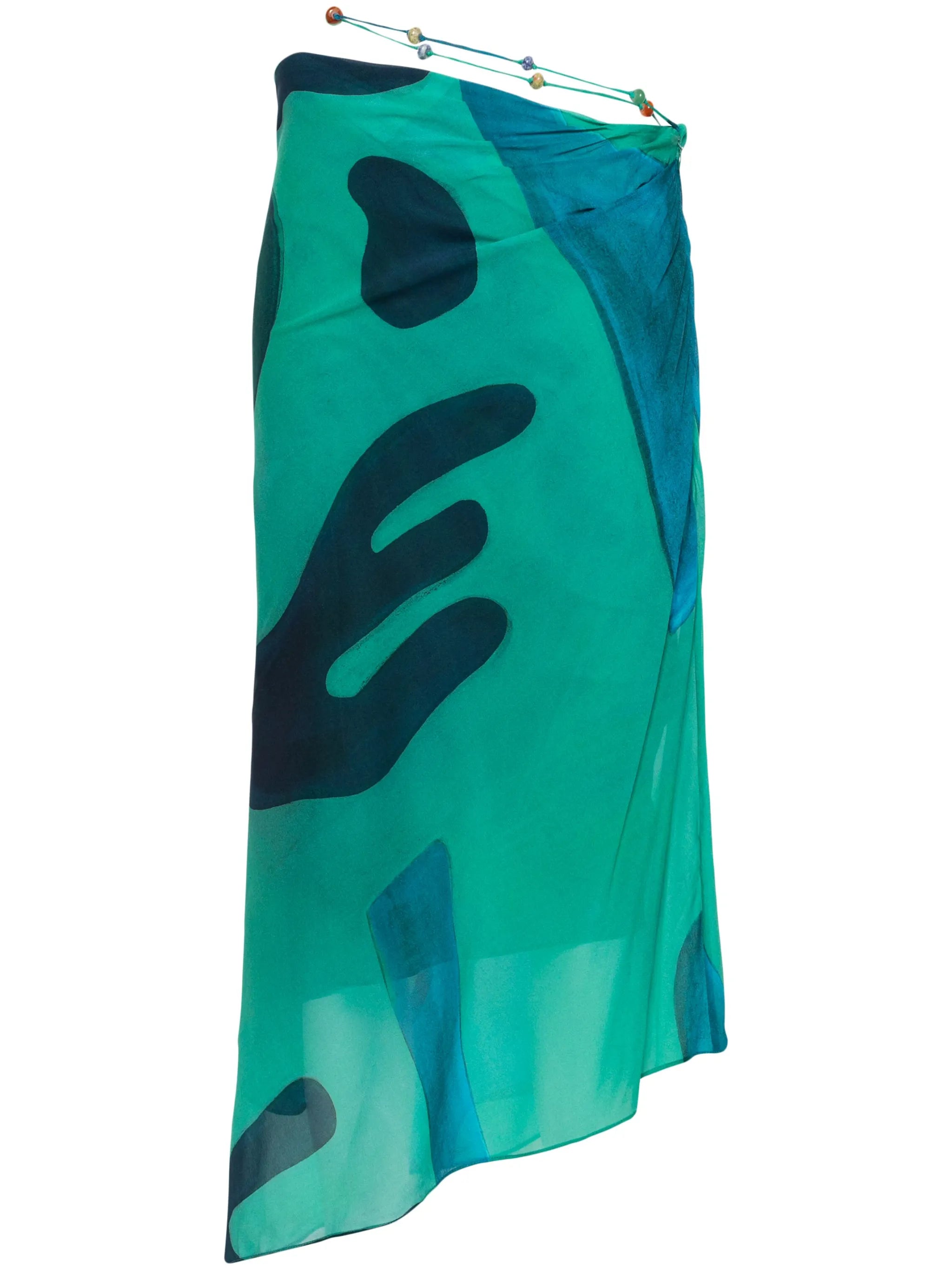 Frankie asymmetric midi skirt