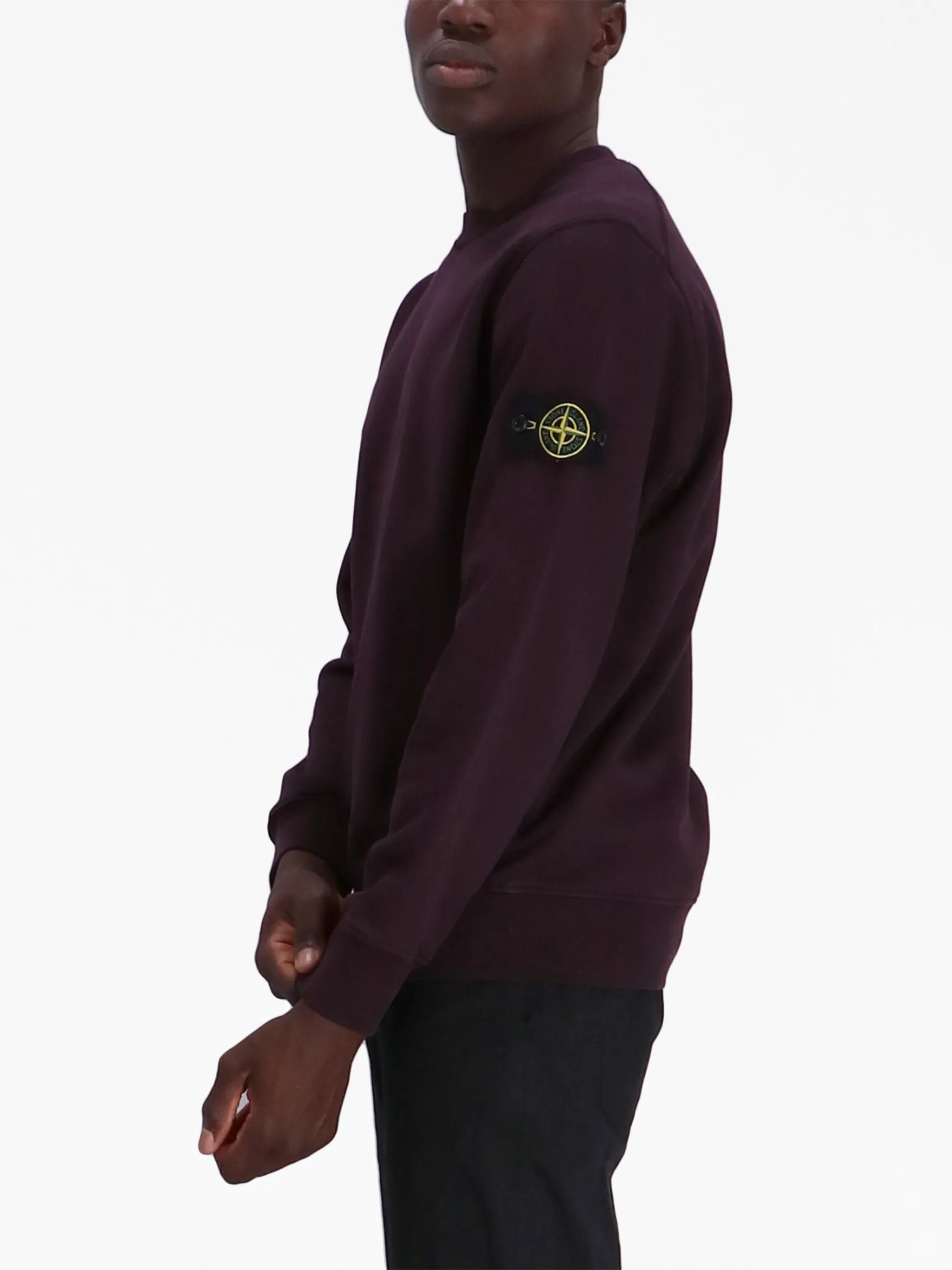Compass-motif cotton sweatshirt