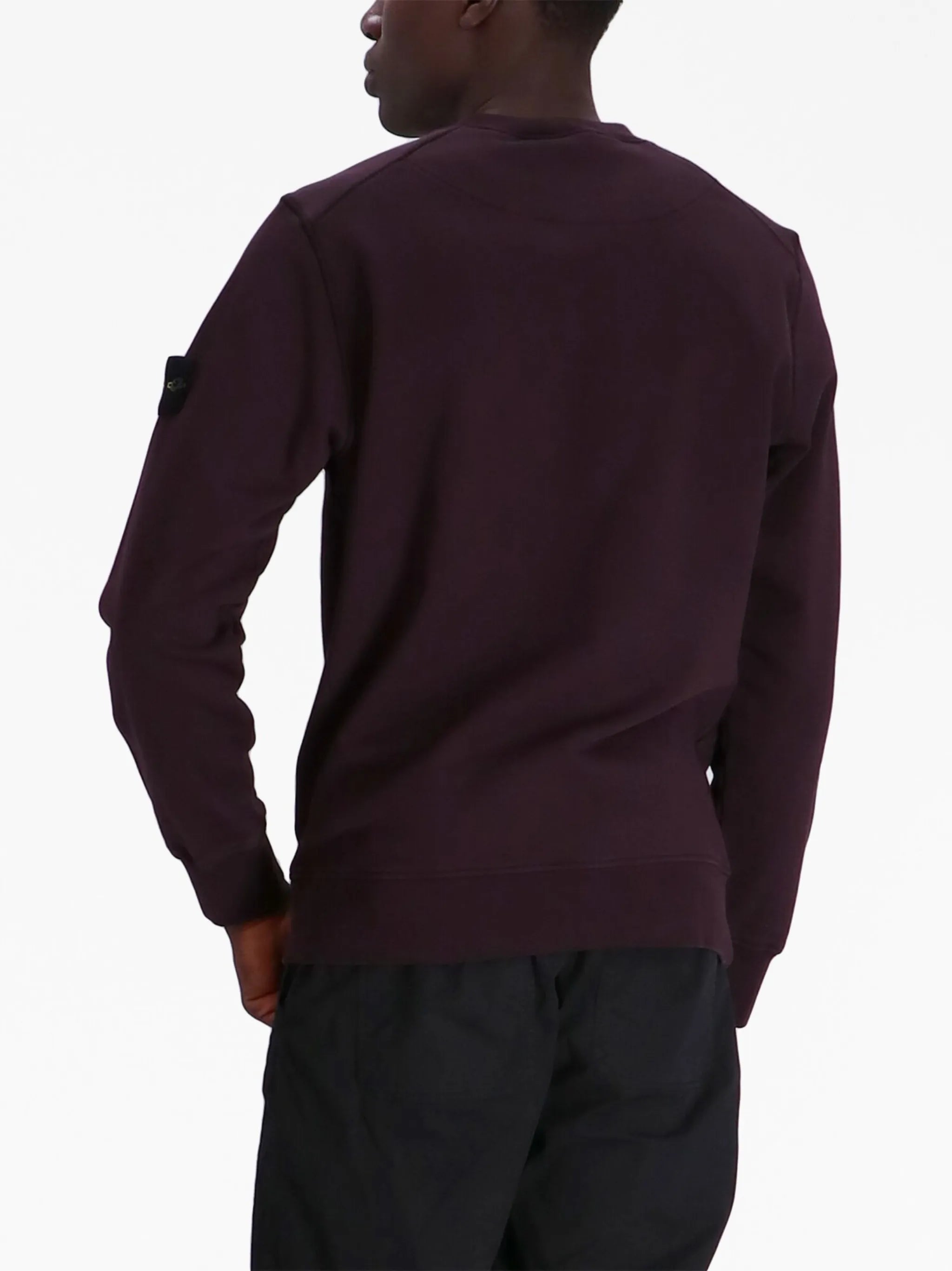 Compass-motif cotton sweatshirt