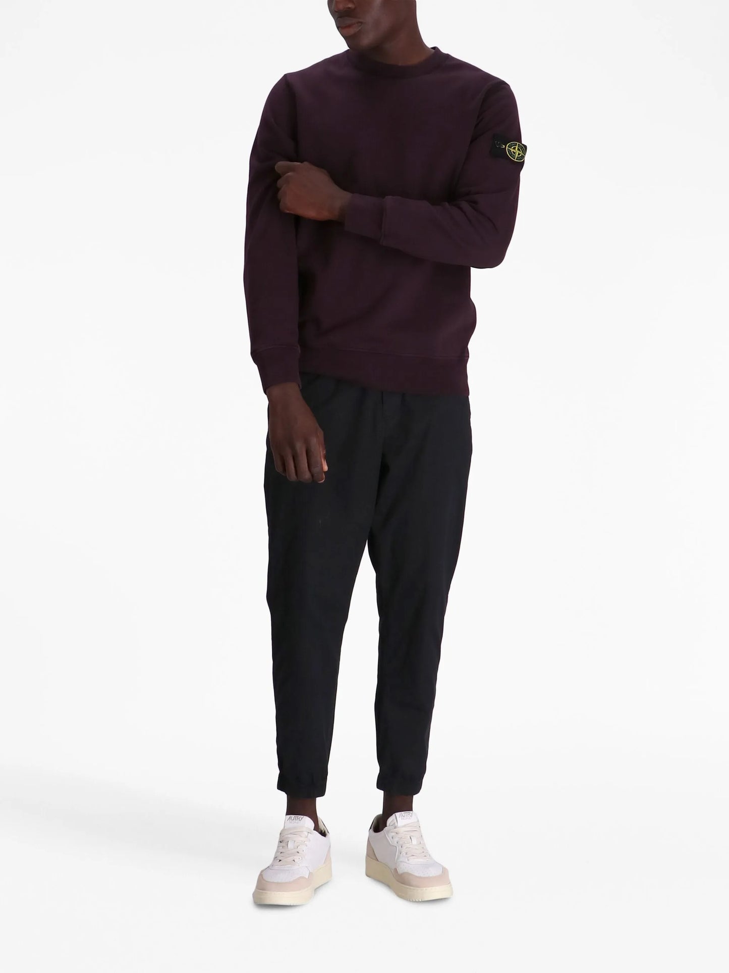 Compass-motif cotton sweatshirt
