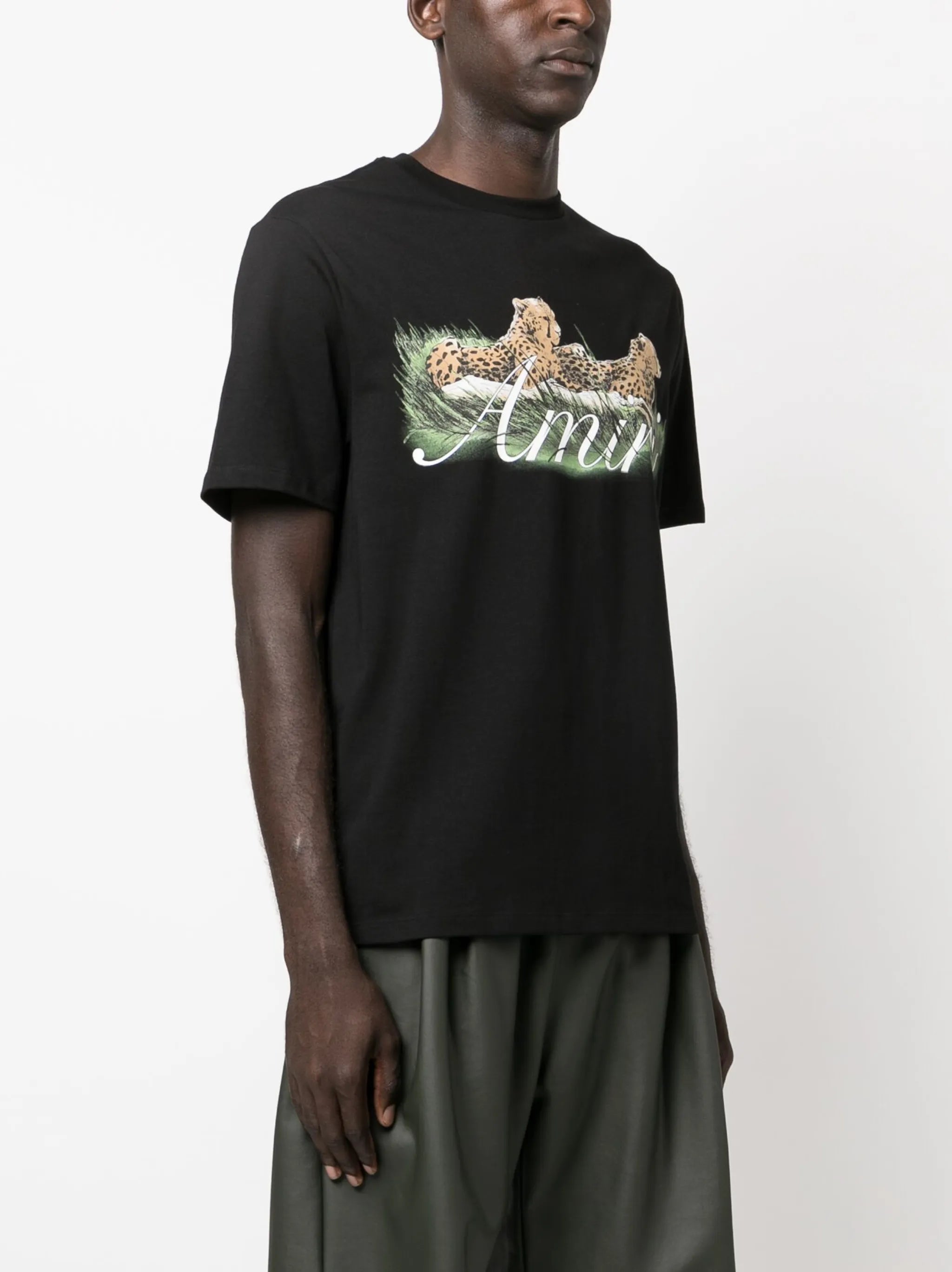 Cheetah Logo-print cotton T-shirt