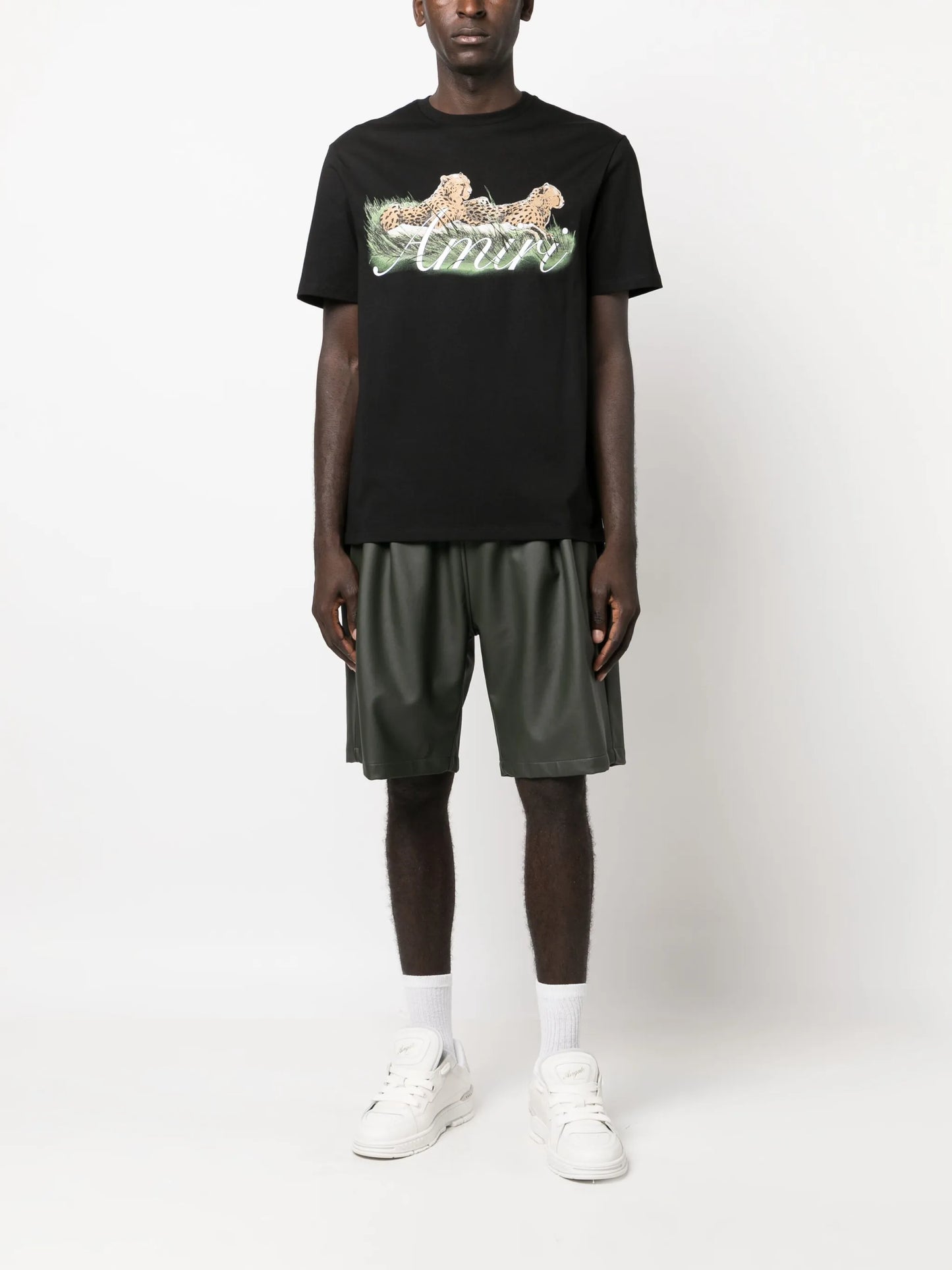 Cheetah Logo-print cotton T-shirt