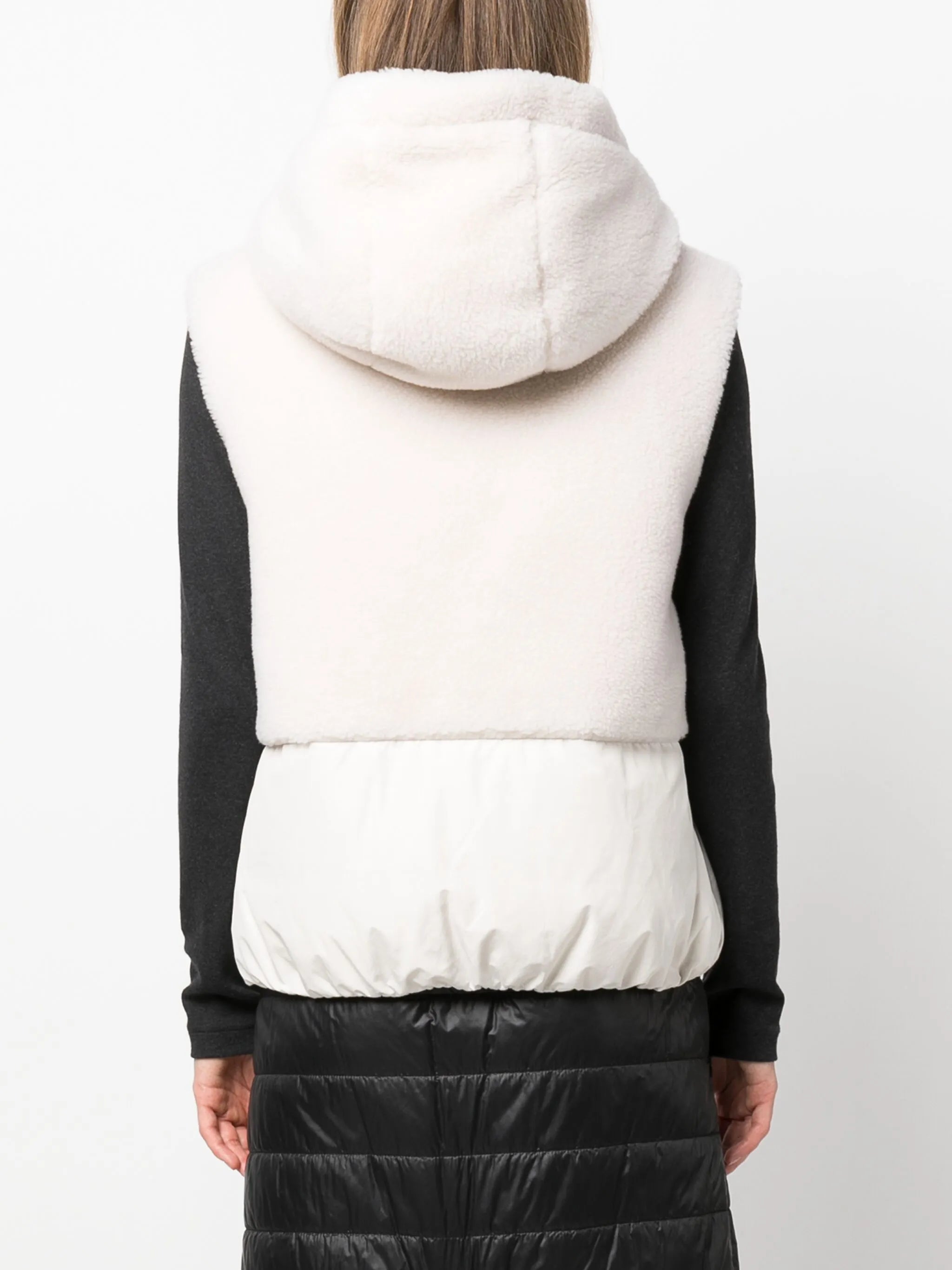 faux-fur hooded gilet
