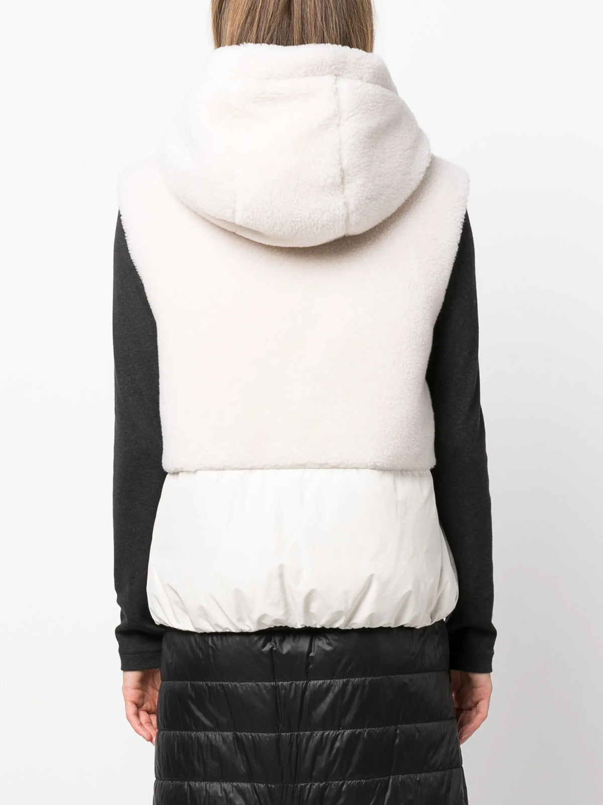 faux-fur hooded gilet