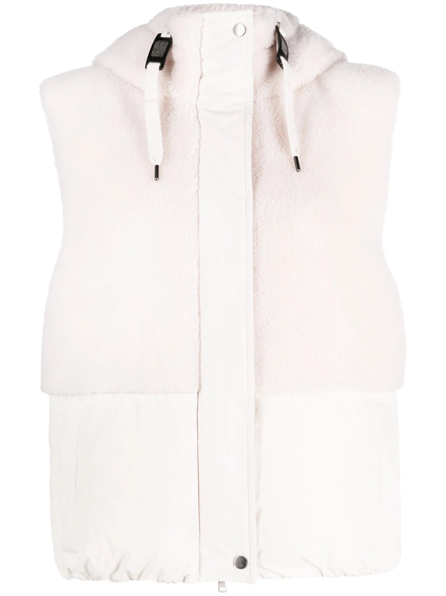 faux-fur hooded gilet