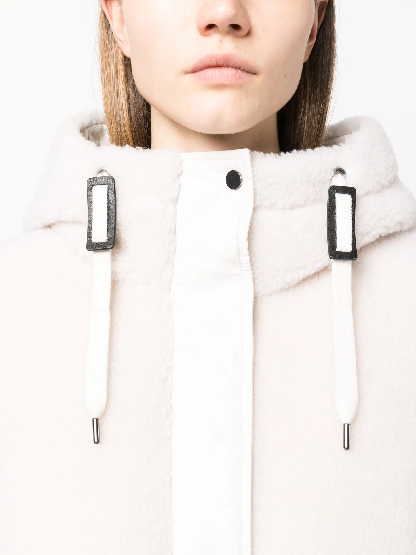 faux-fur hooded gilet