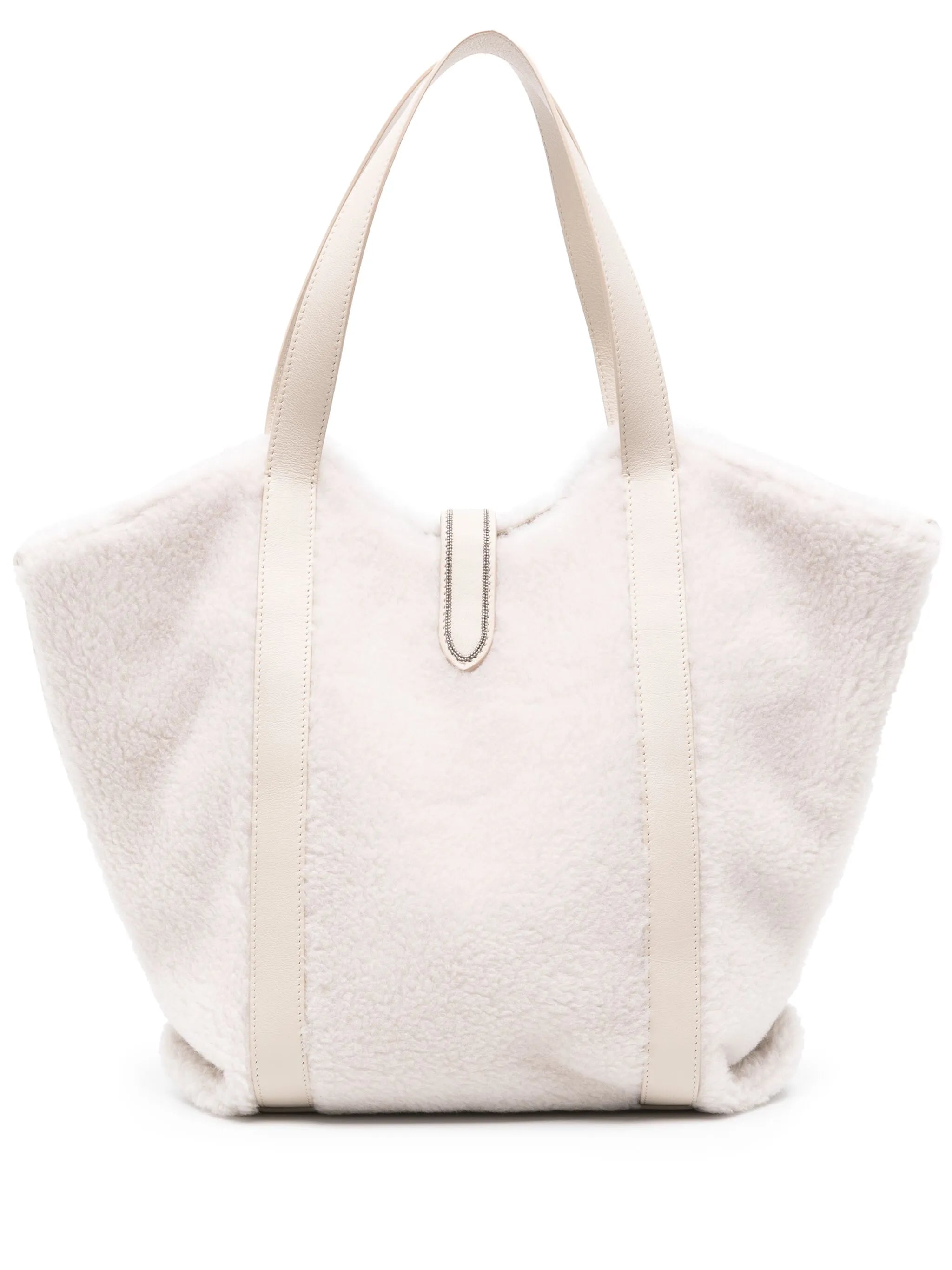 fleece-texture tote bag