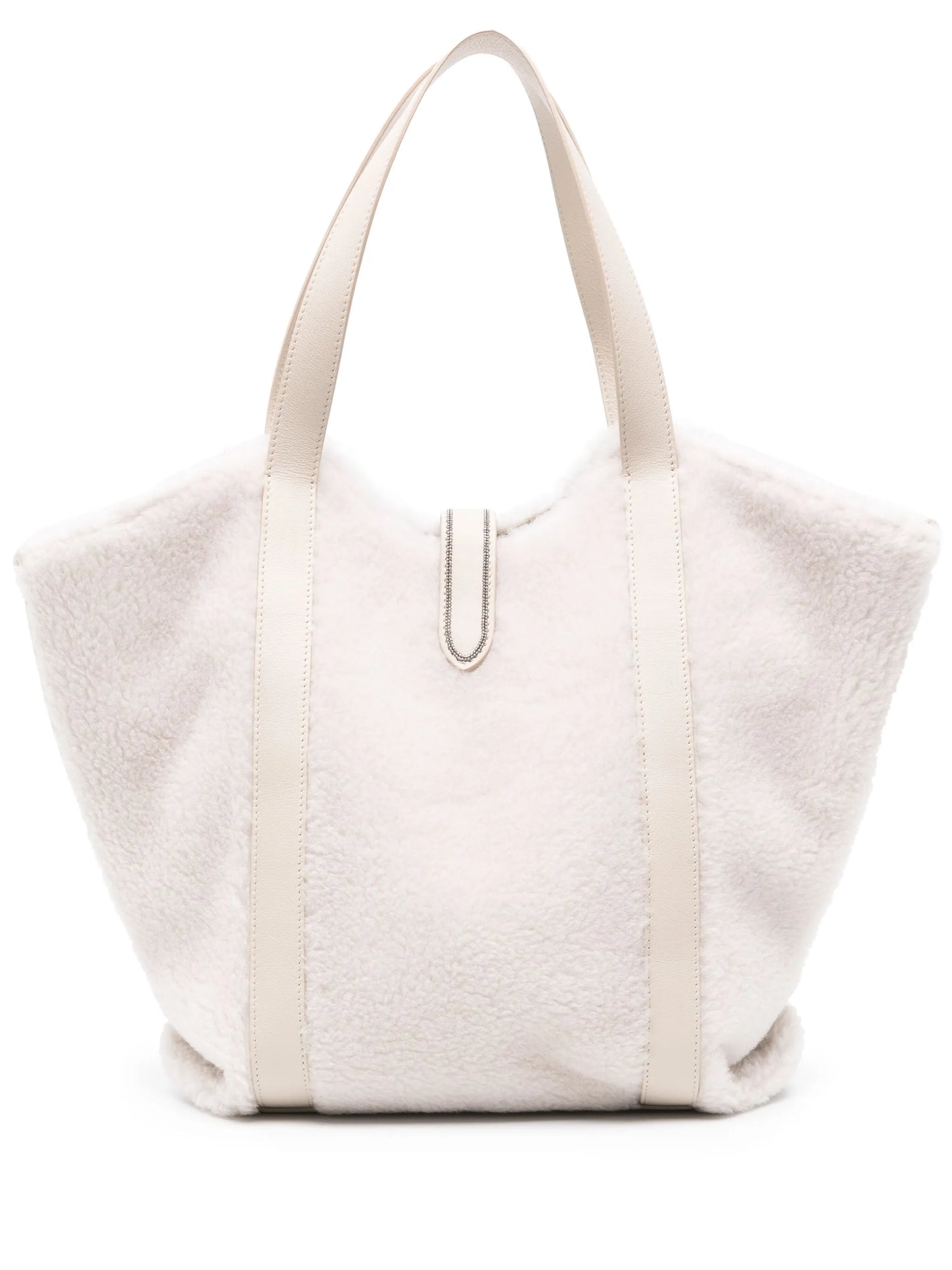 fleece-texture tote bag