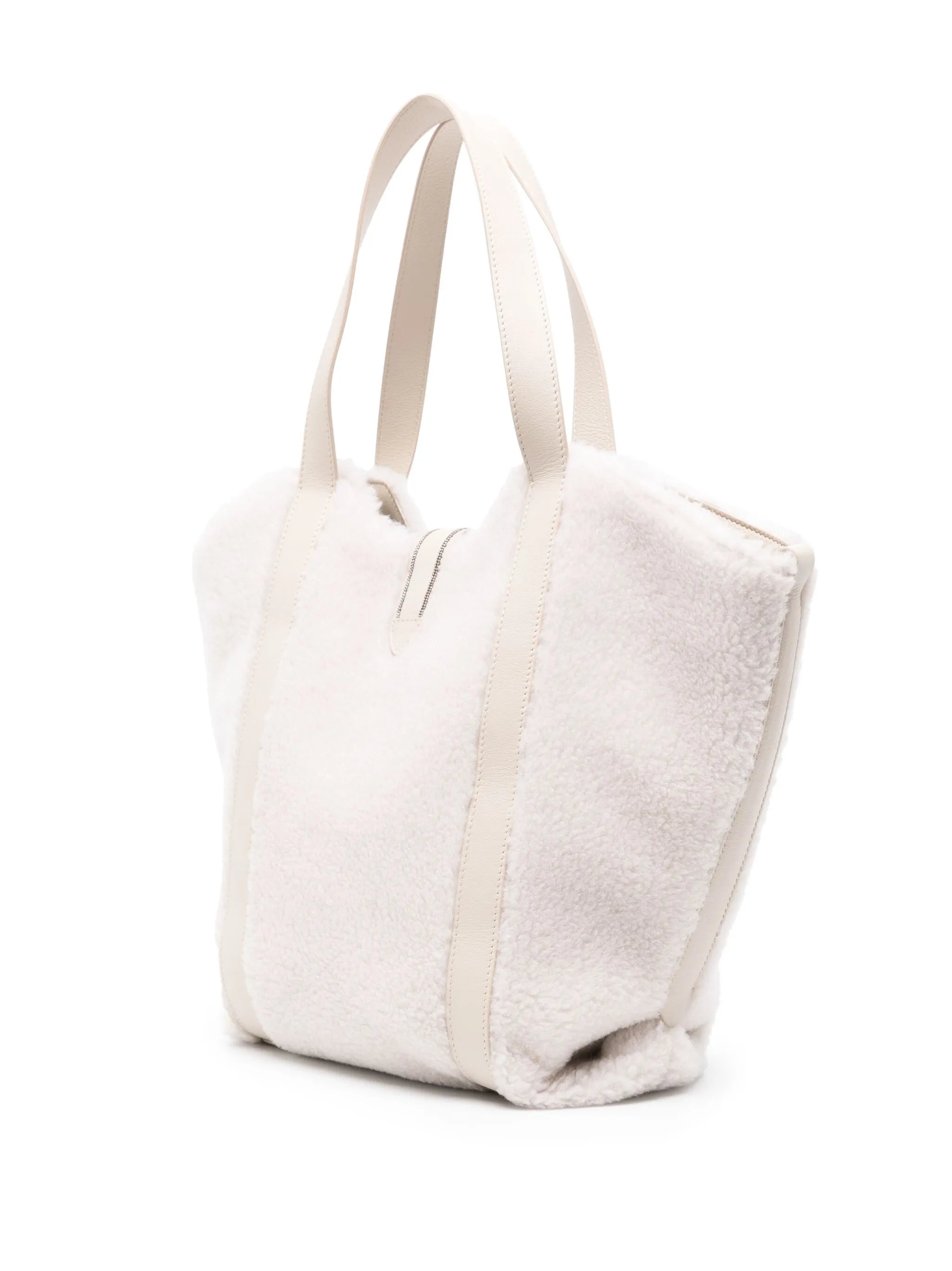 fleece-texture tote bag