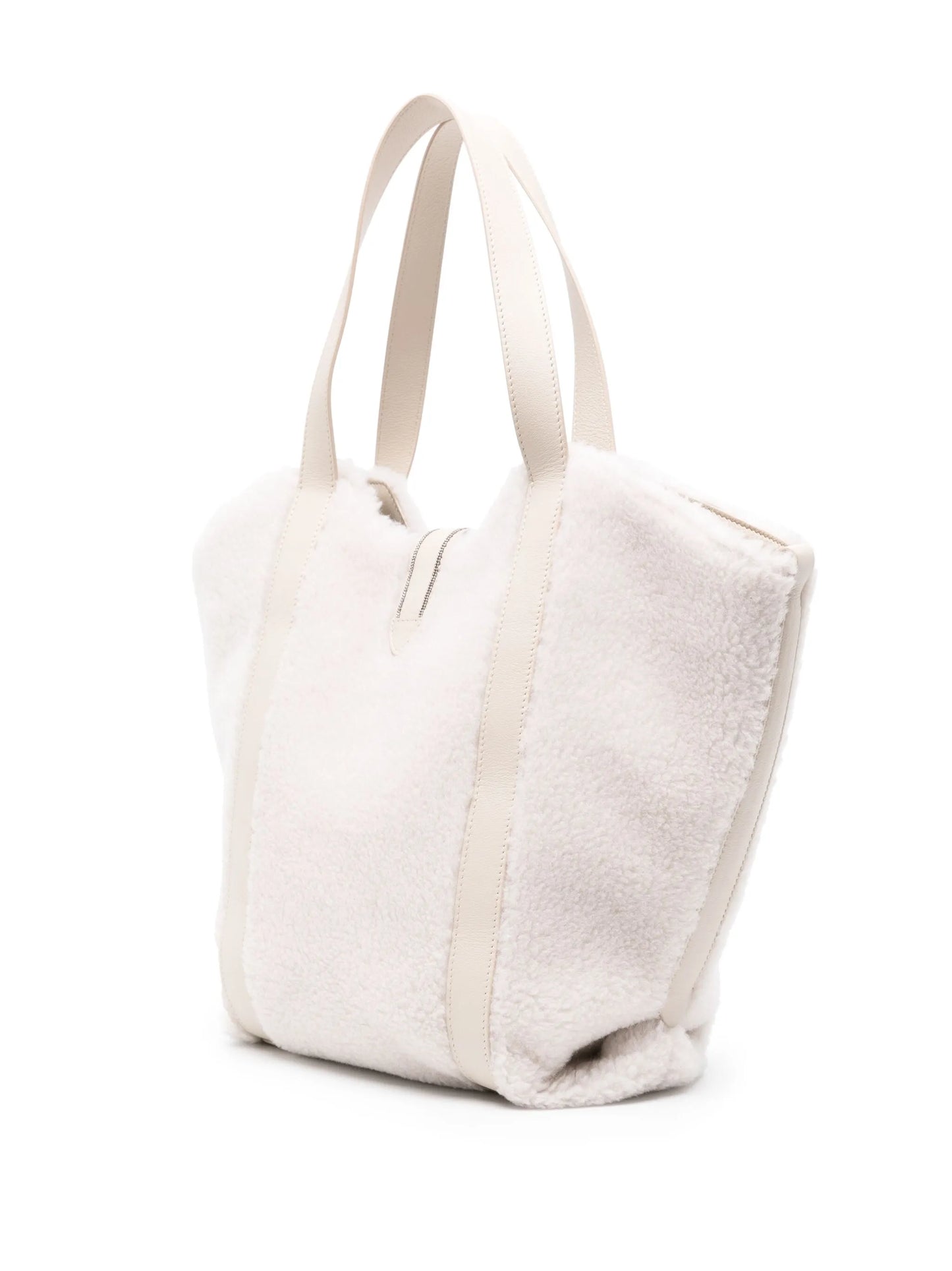 fleece-texture tote bag