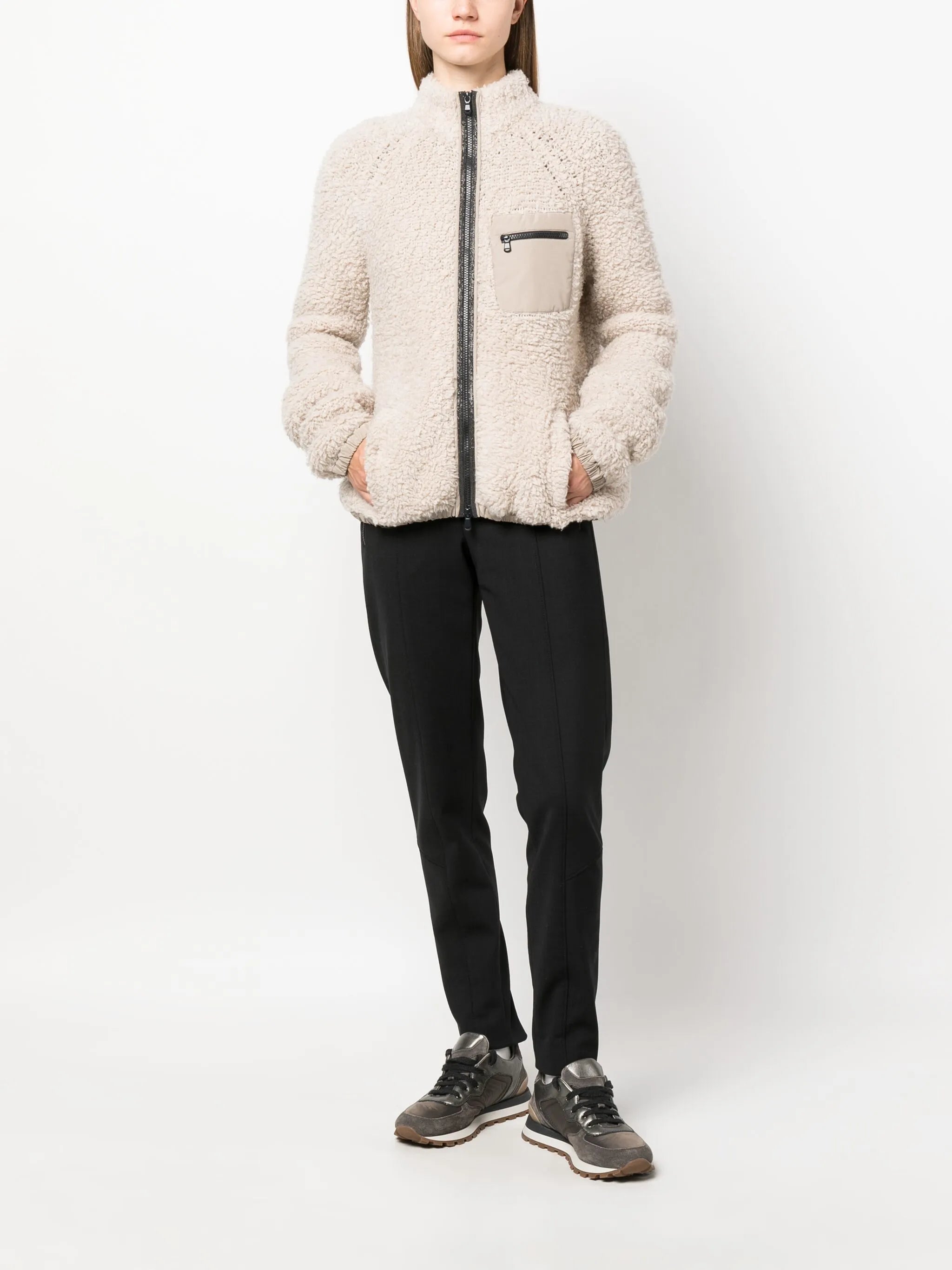 faux-fur effect jacket