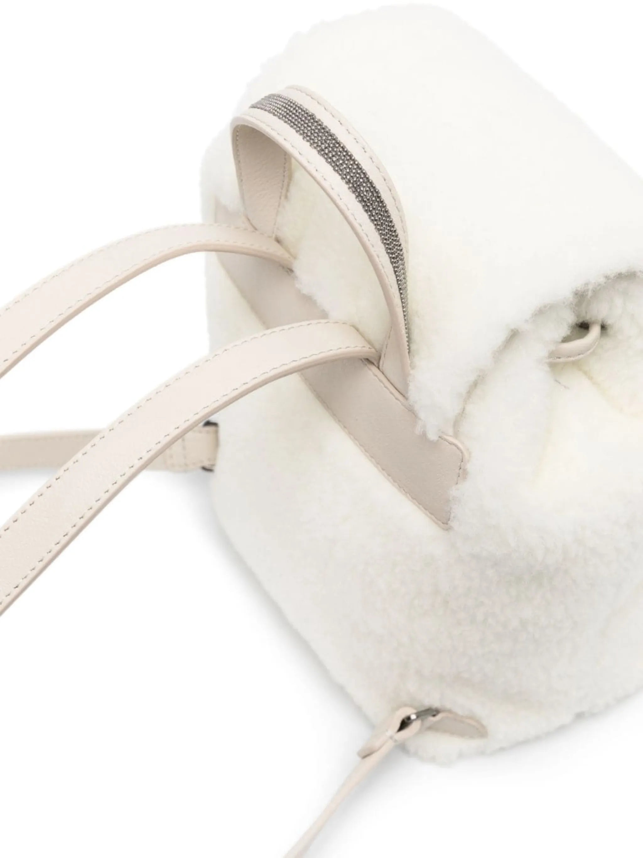 virgin wool-blend Fleecy backpack