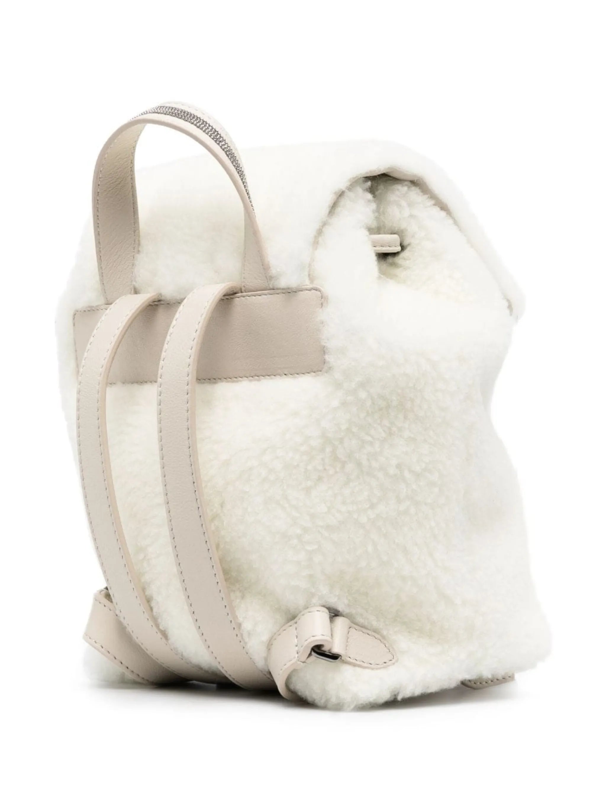 virgin wool-blend Fleecy backpack