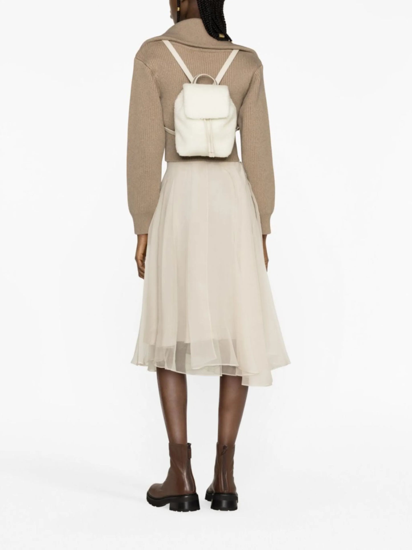 virgin wool-blend Fleecy backpack
