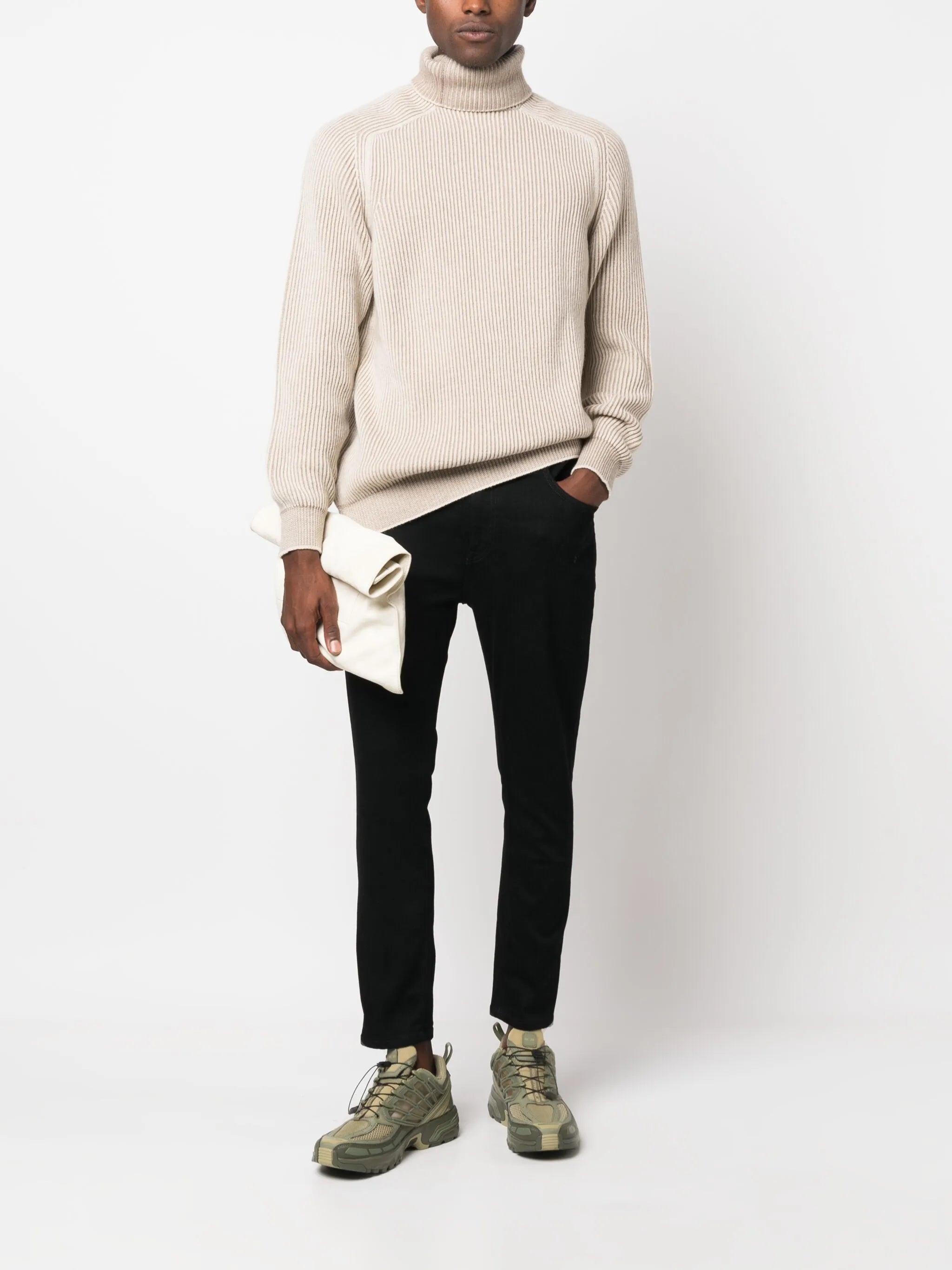 roll-neck cashmere jumper