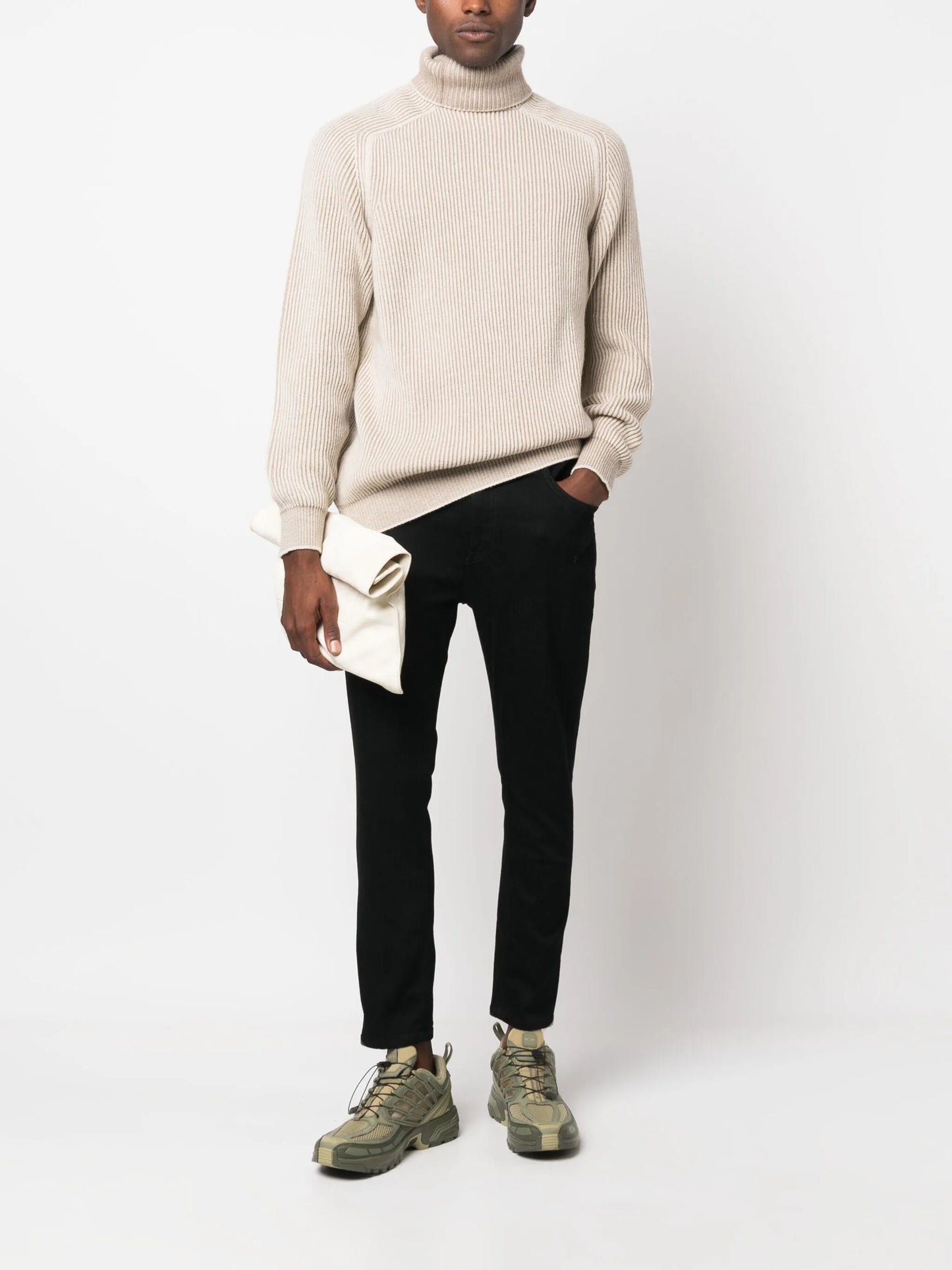 roll-neck cashmere jumper