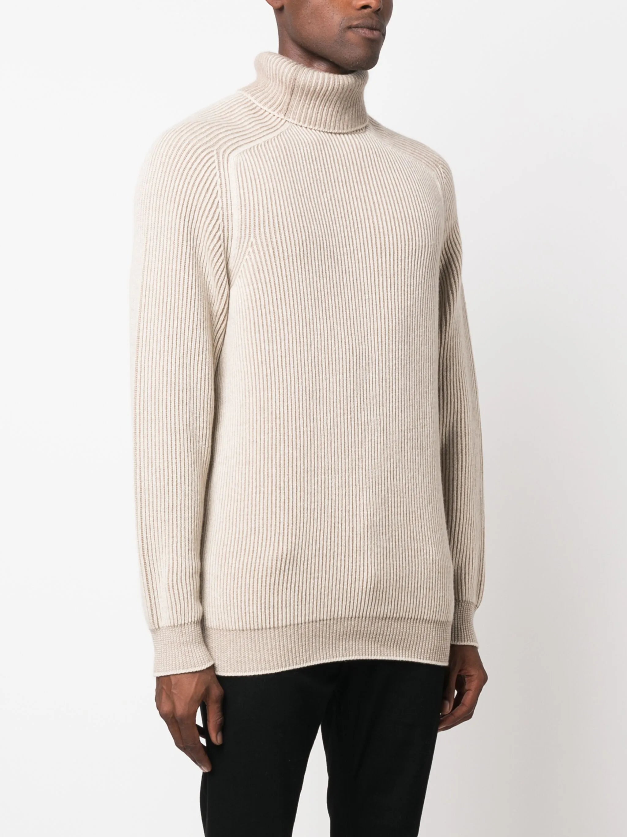 roll-neck cashmere jumper
