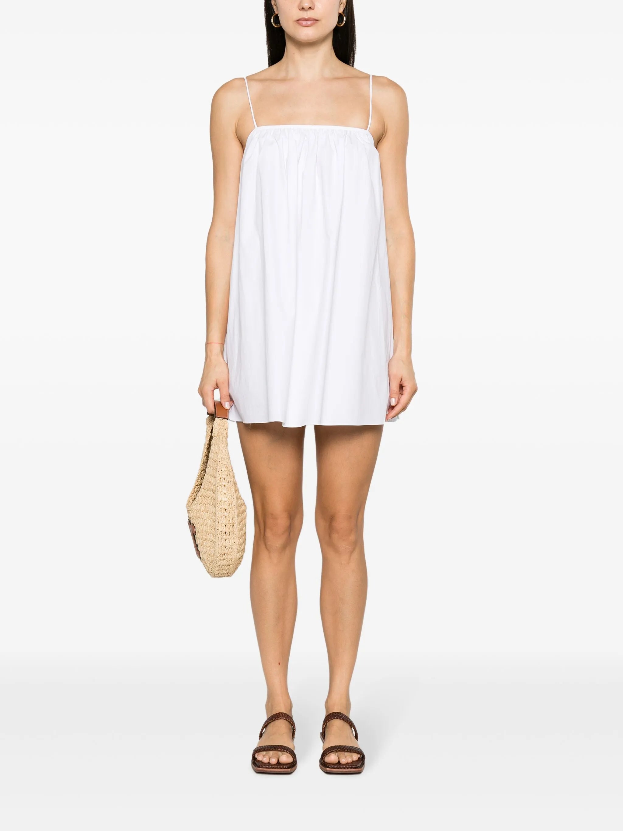 Voluminous flared minidress