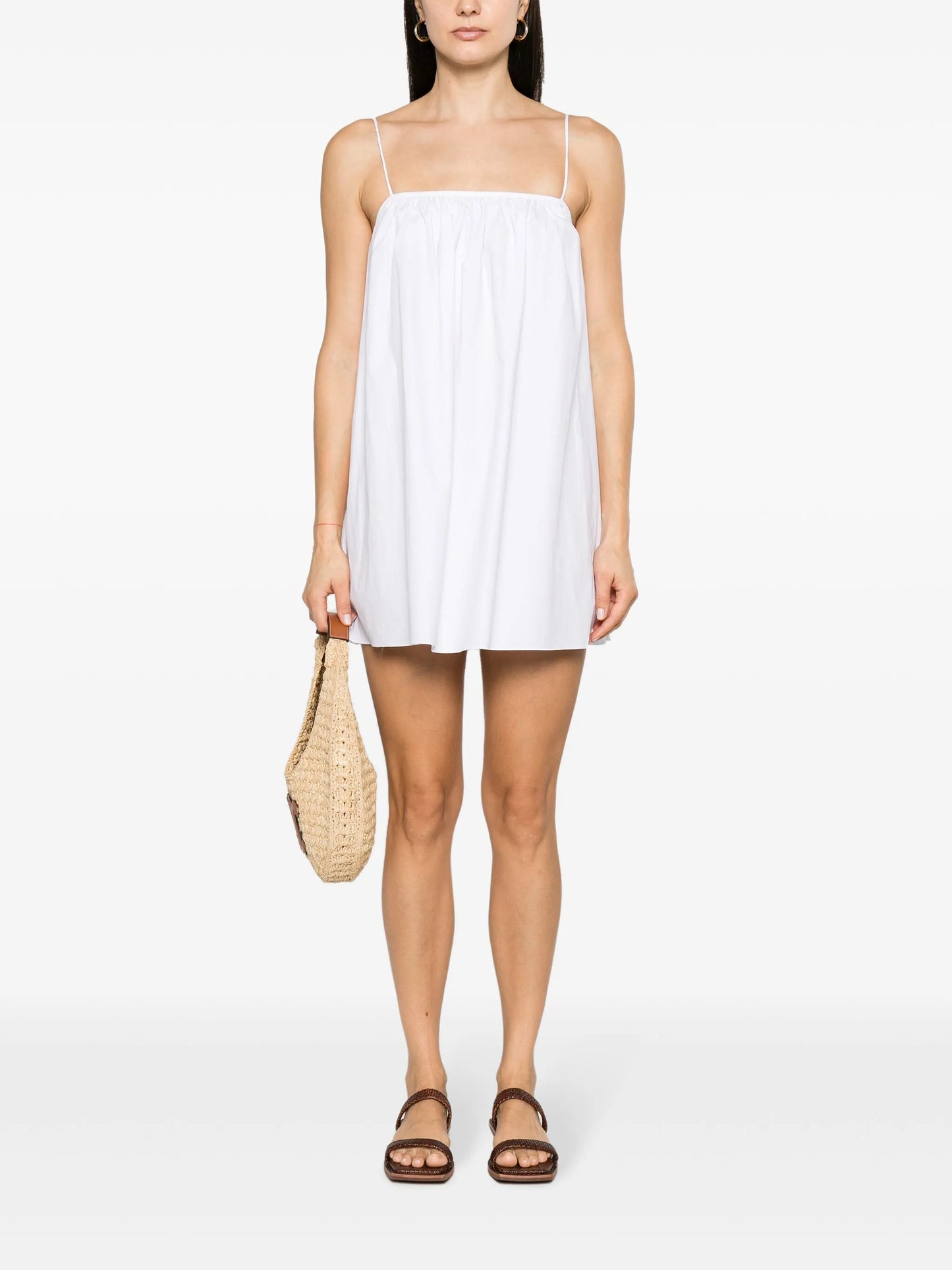 Voluminous flared minidress