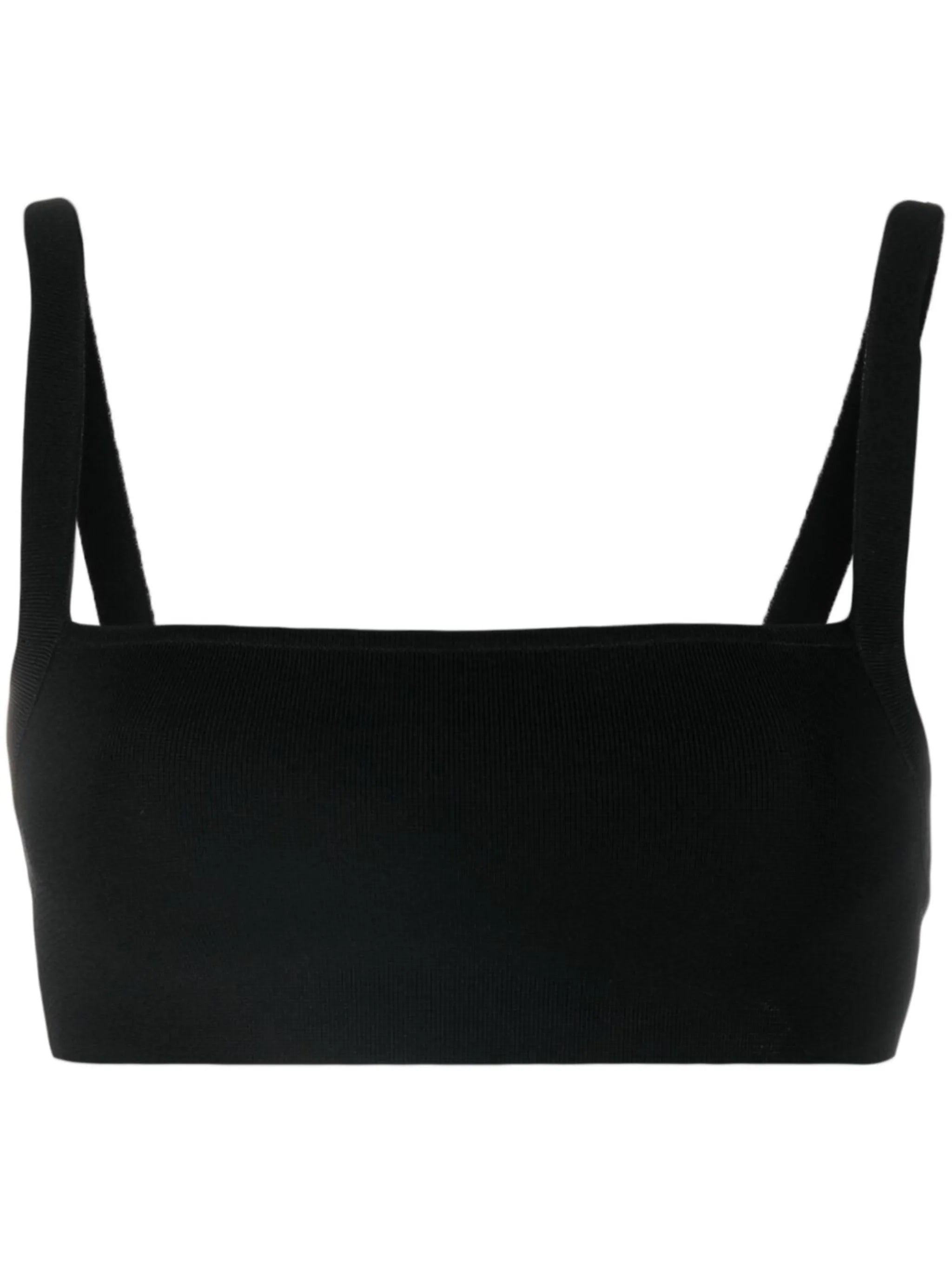 ribbed-knit crop top