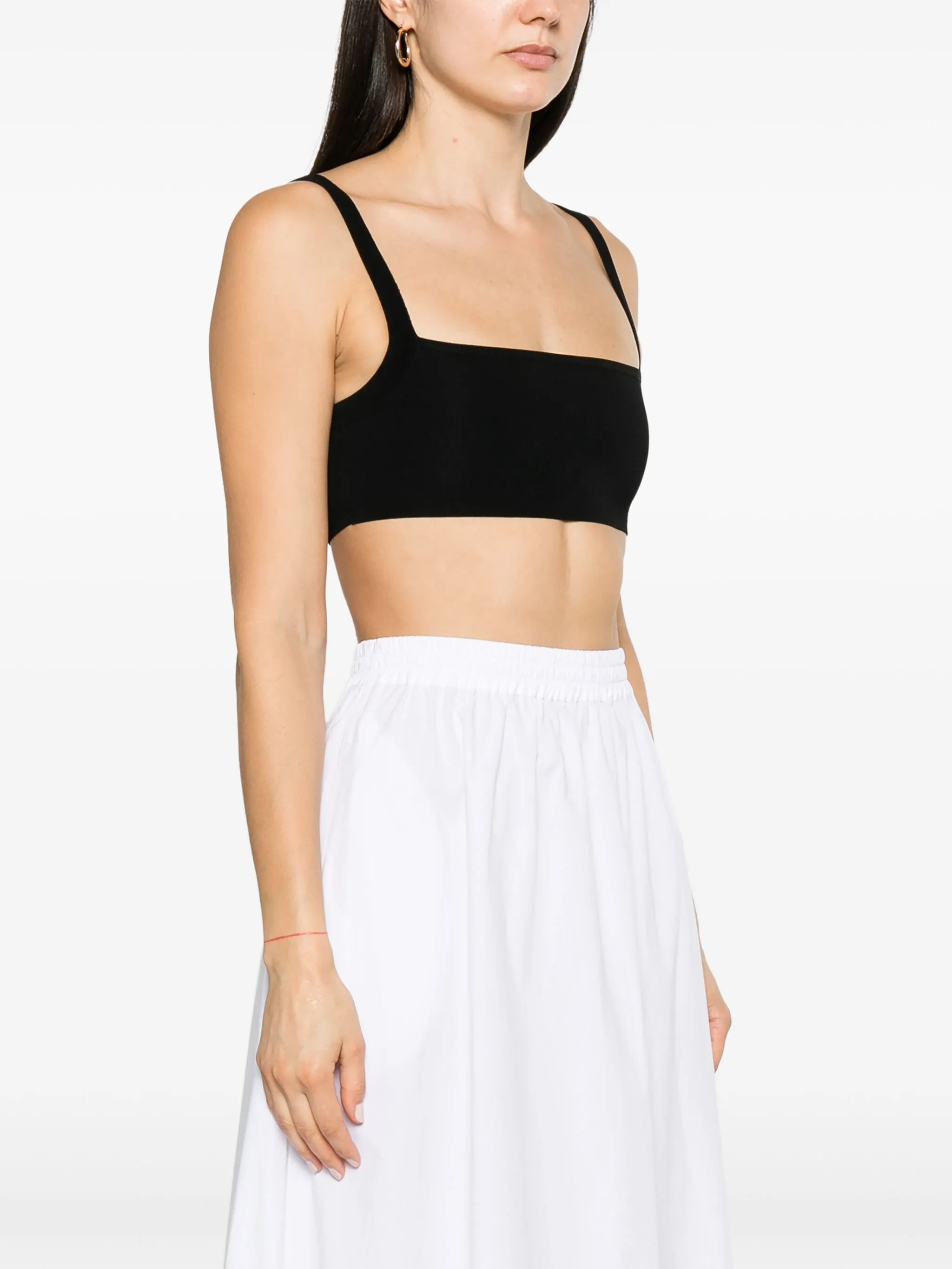 ribbed-knit crop top