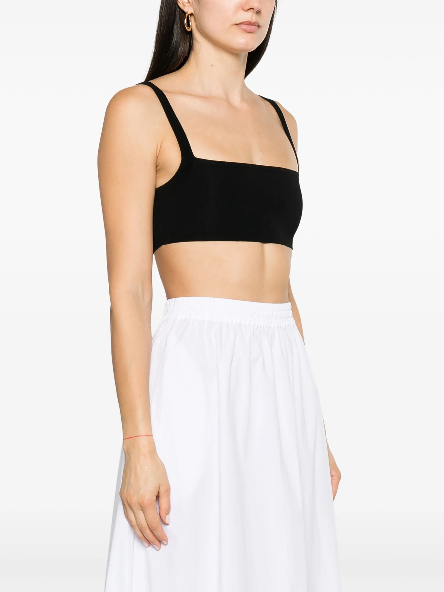 ribbed-knit crop top
