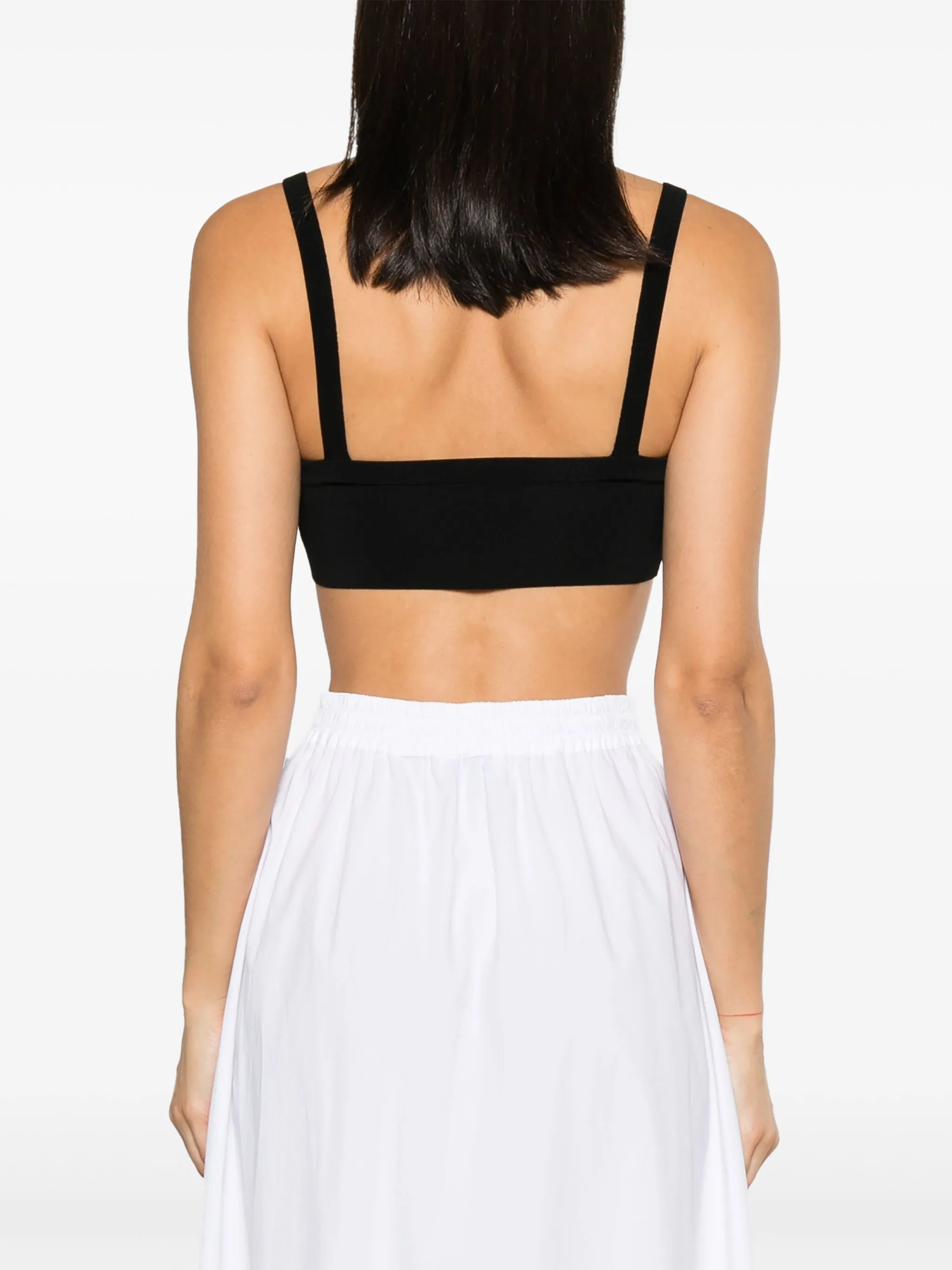 ribbed-knit crop top