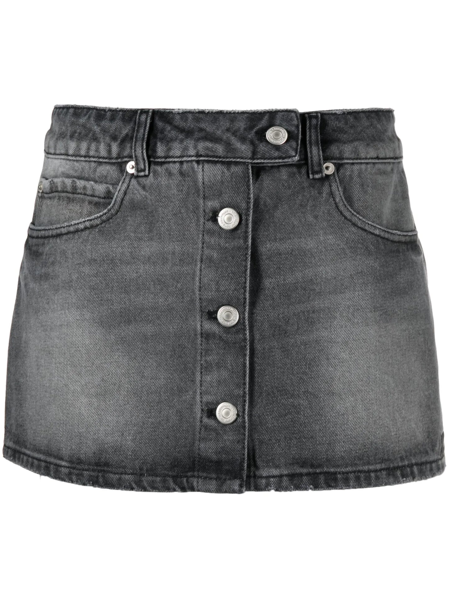 Trucker denim miniskirt