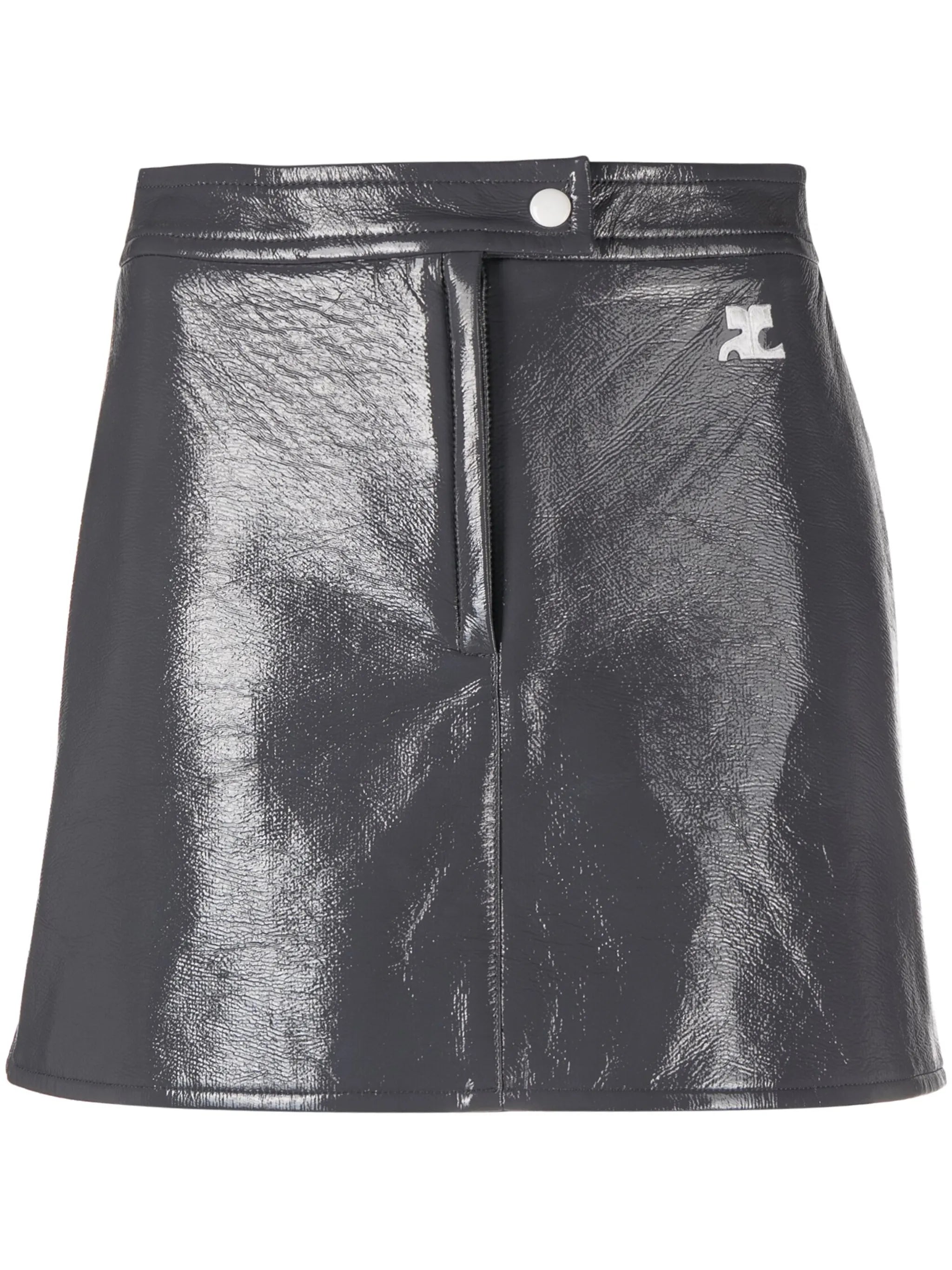 Reedition Vinyl mini skirt
