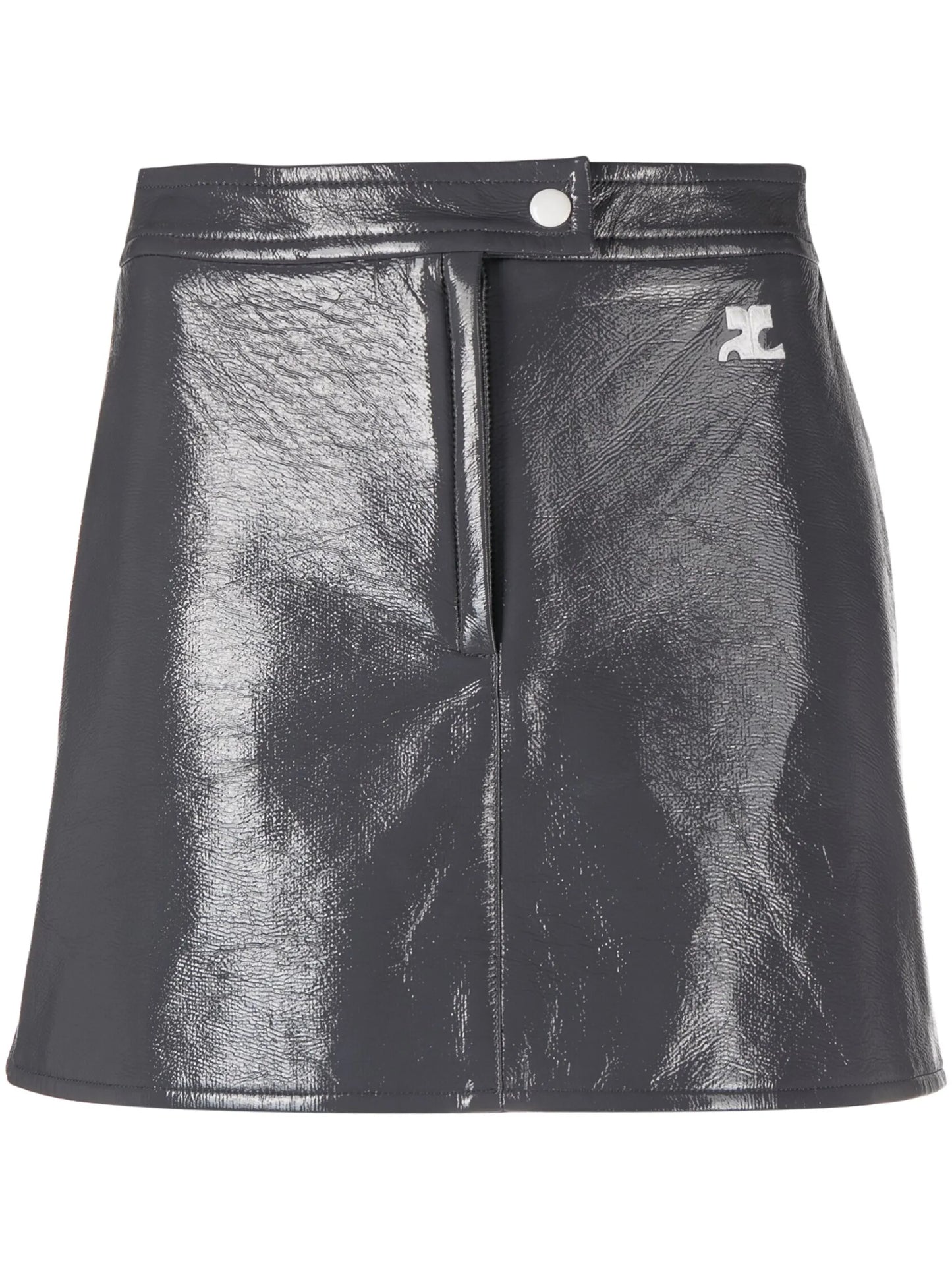Reedition Vinyl mini skirt