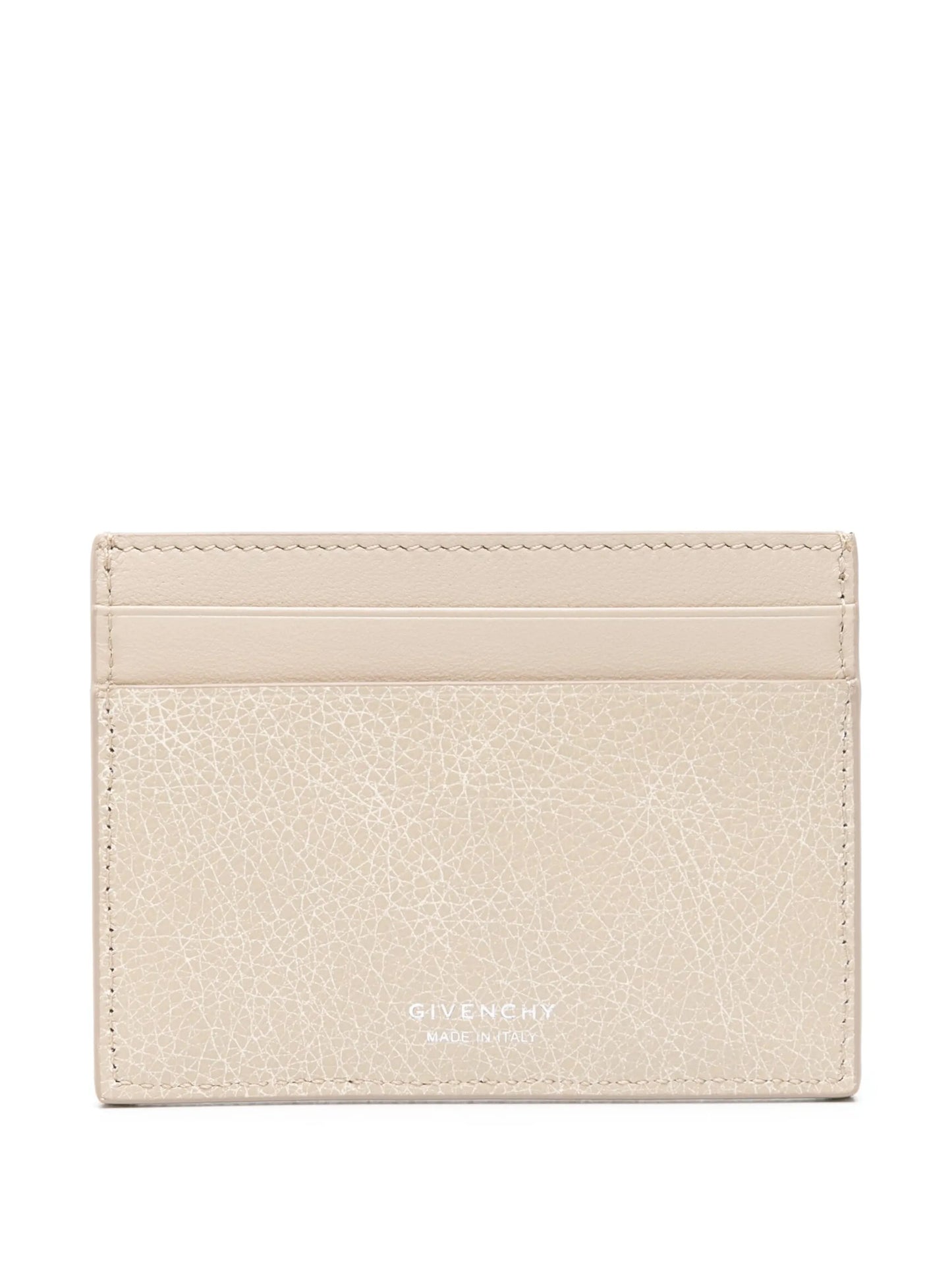 4D-embossed leather cardholder