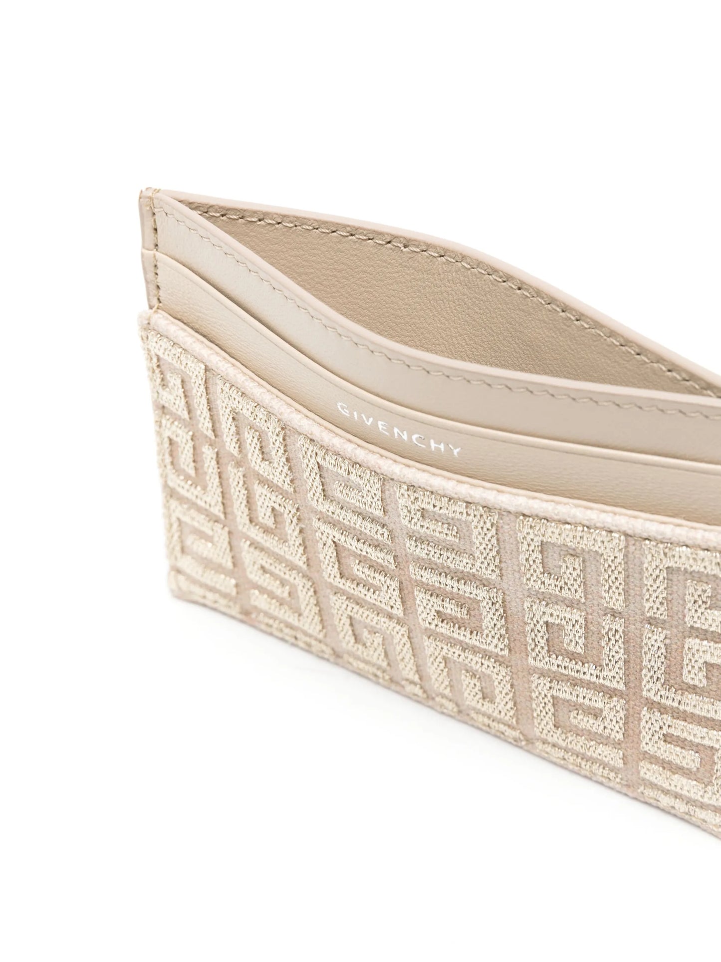 4D-embossed leather cardholder