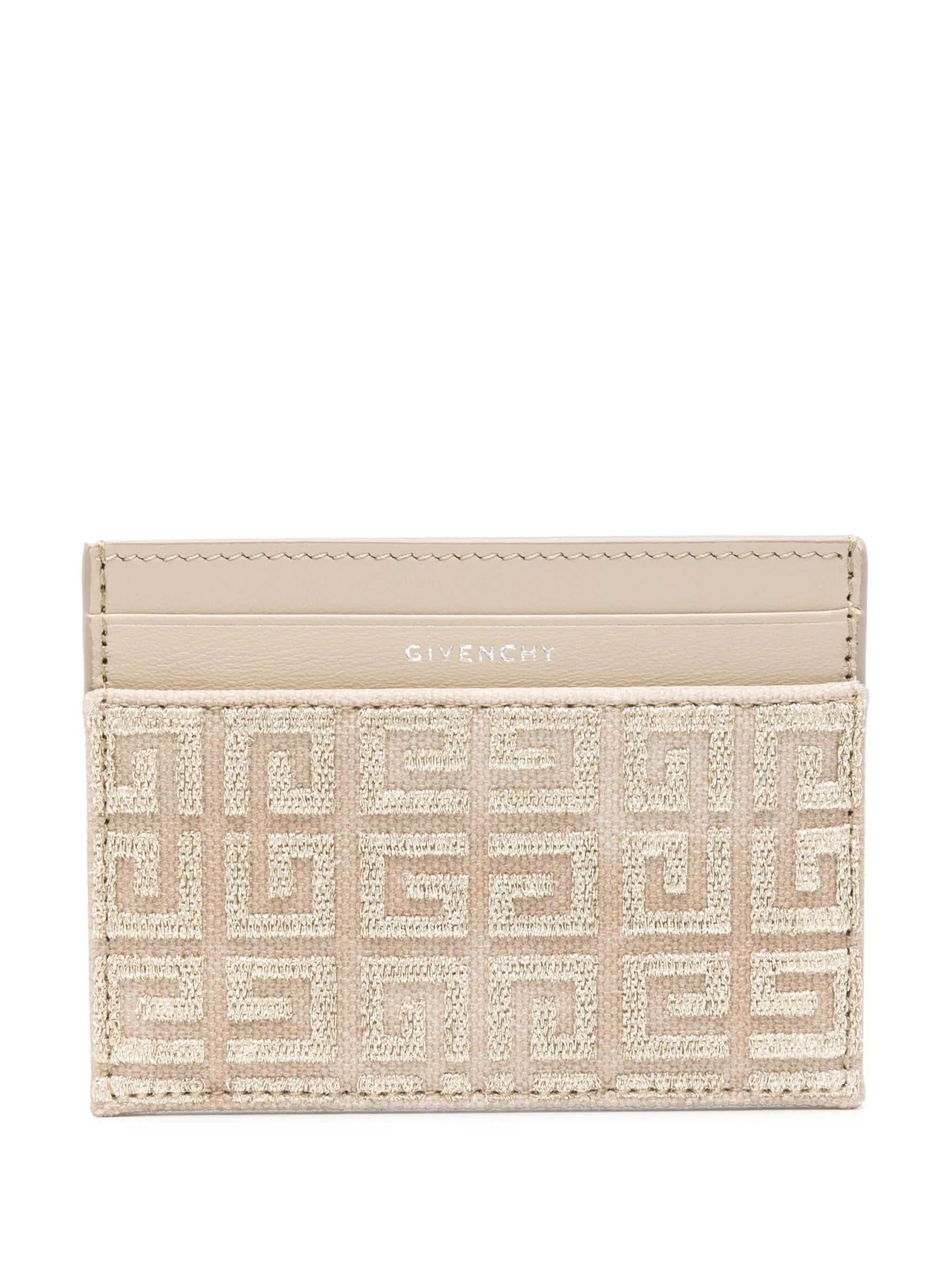 4D-embossed leather cardholder