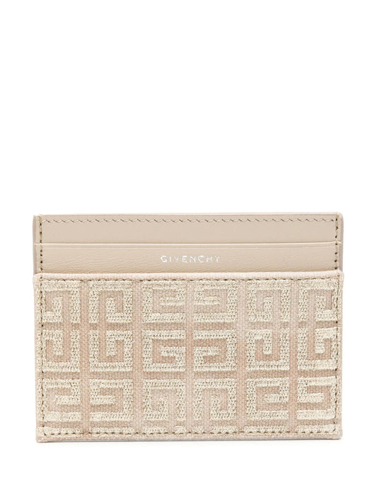 4D-embossed leather cardholder