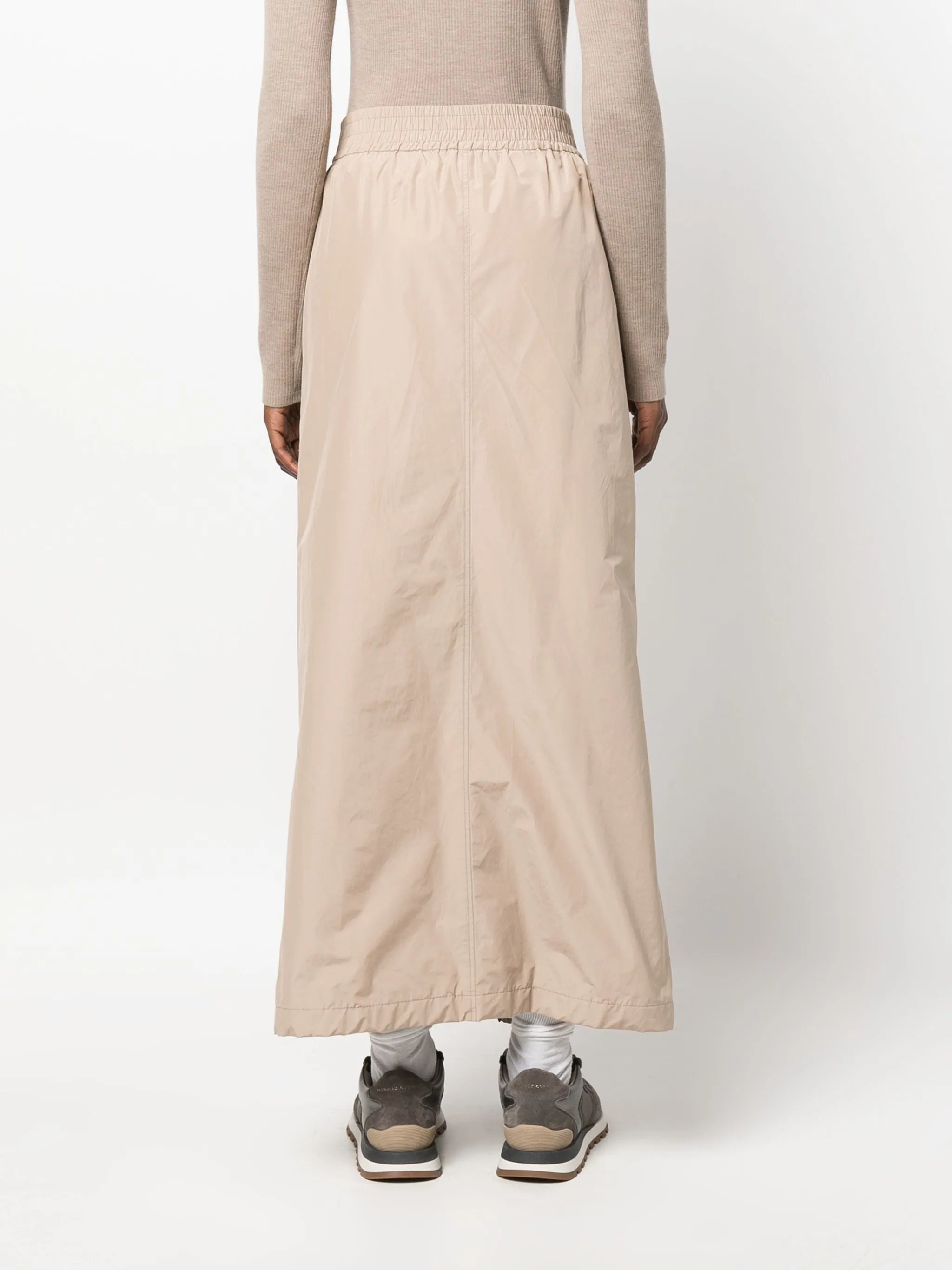 two-way zip-up maxi skirt