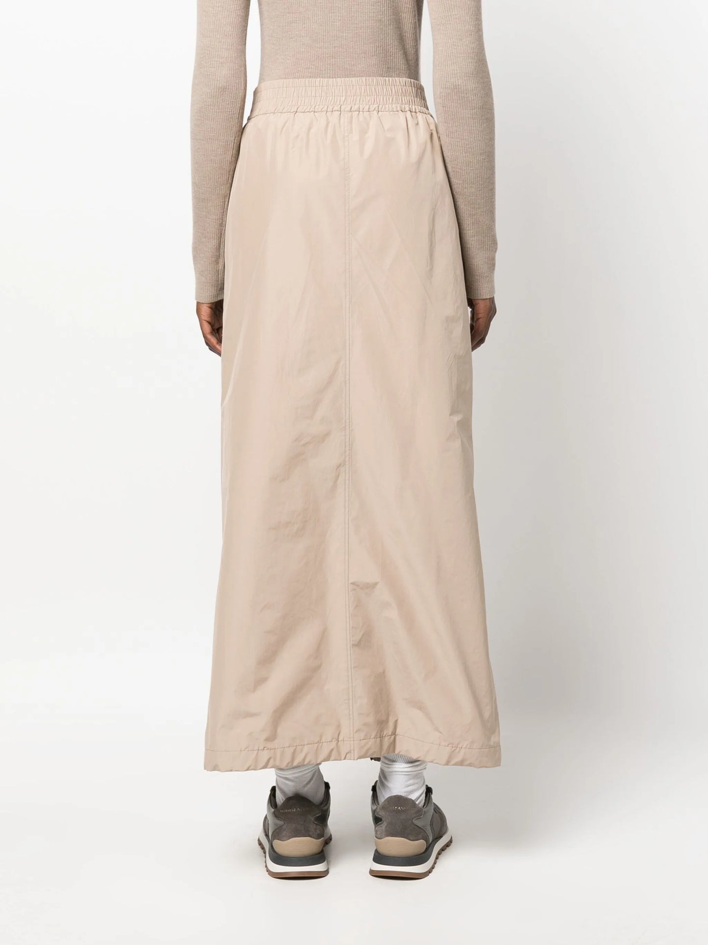 two-way zip-up maxi skirt