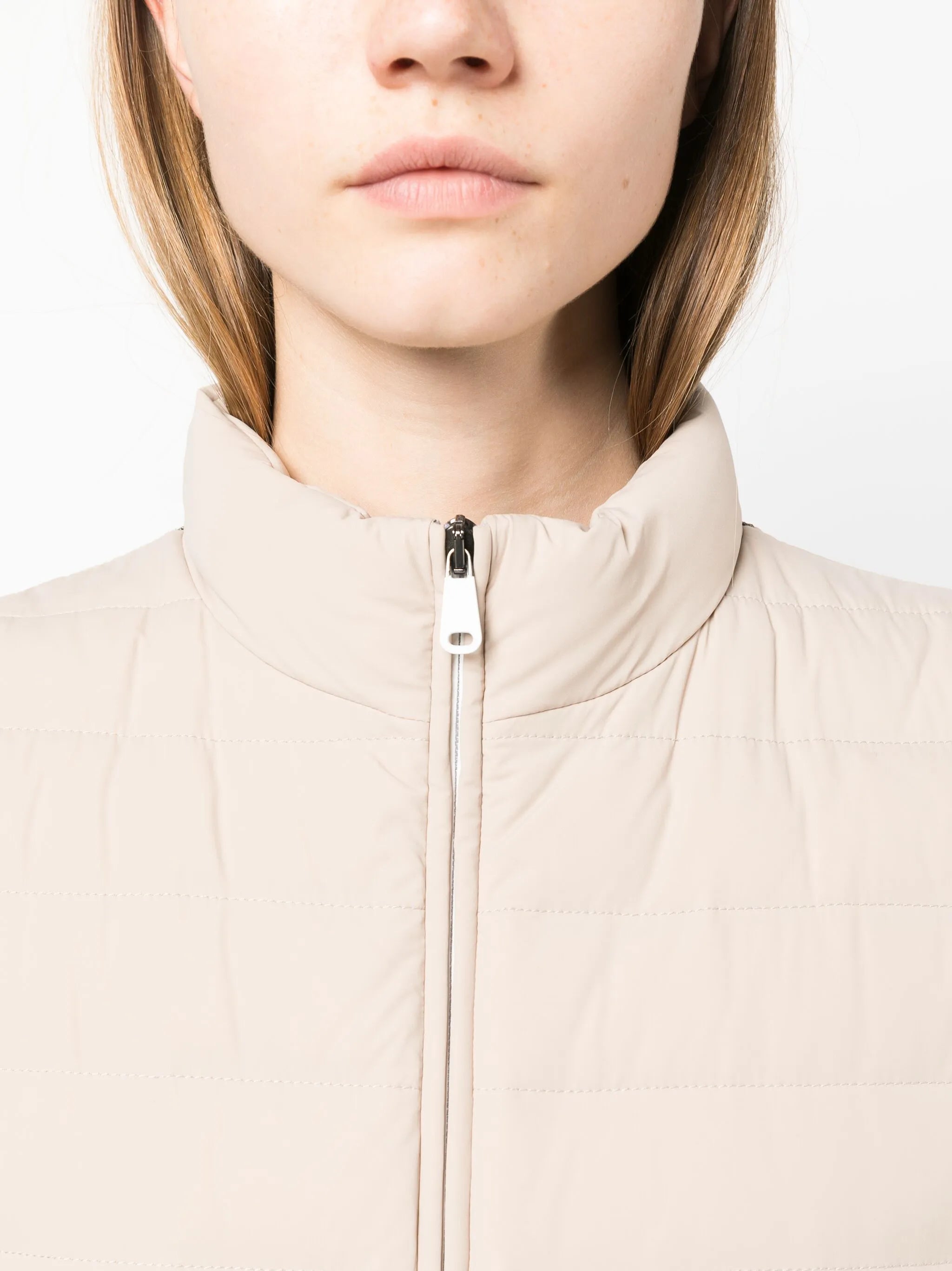 zip-up padded gilet