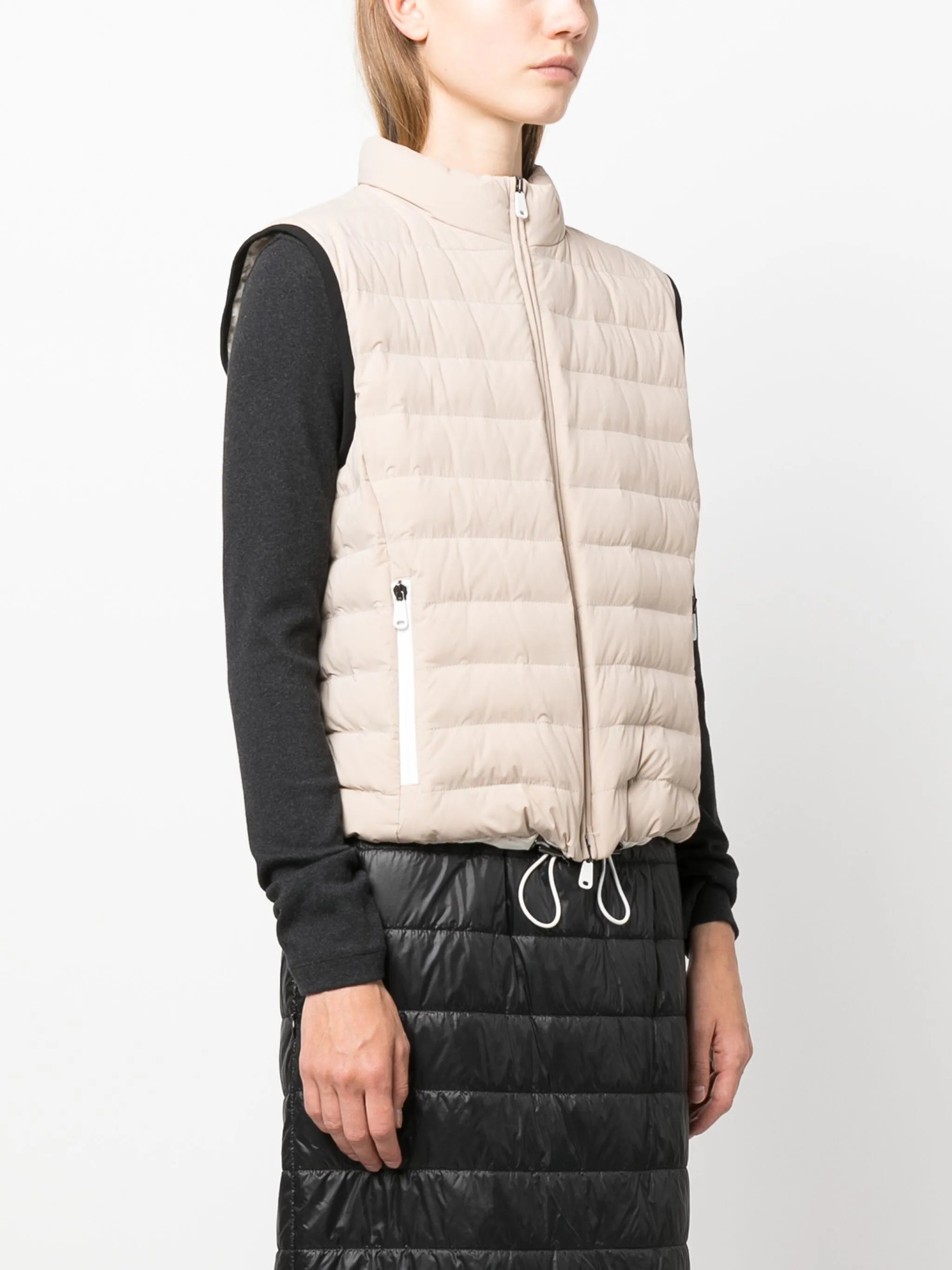 zip-up padded gilet