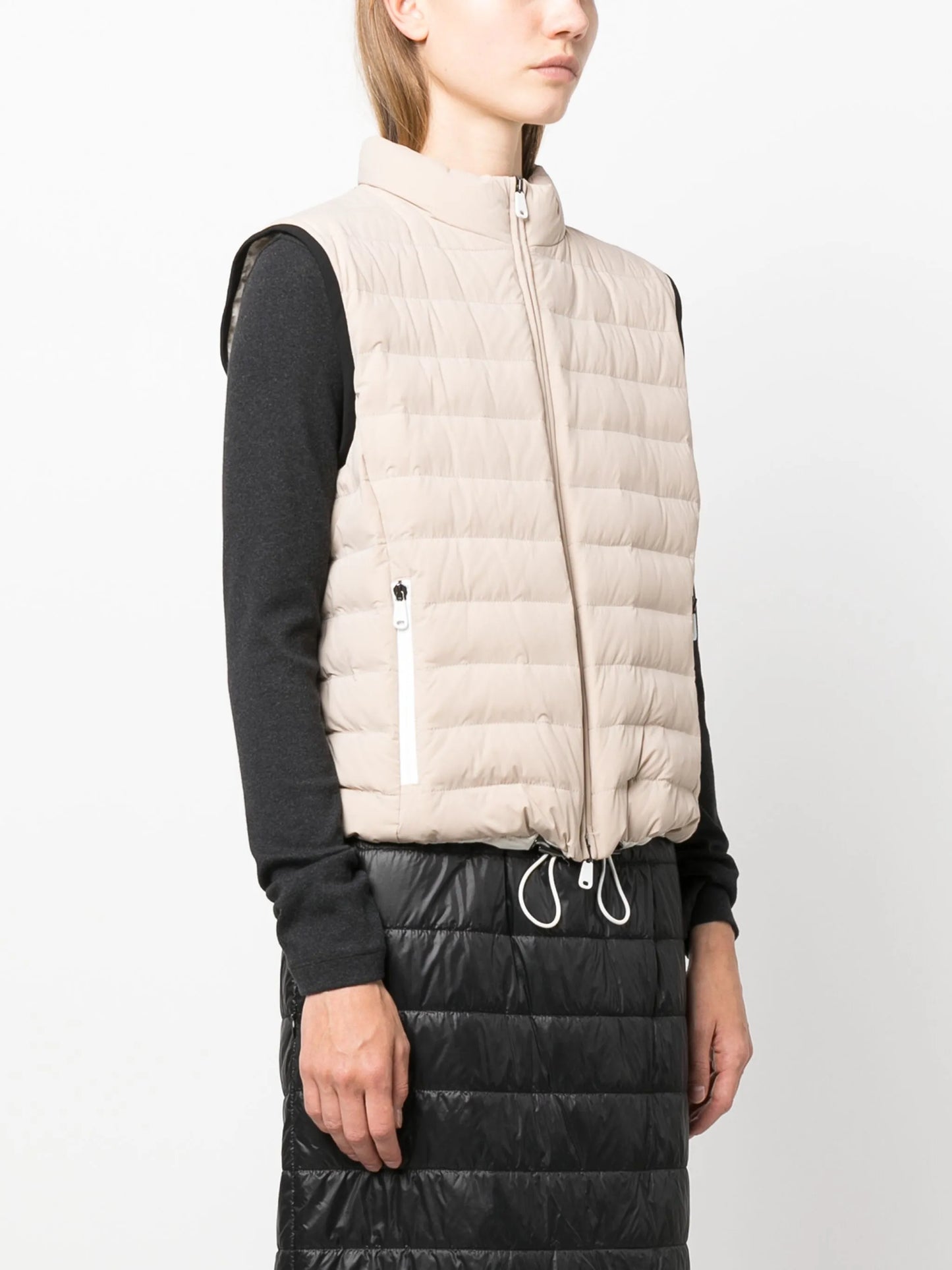 zip-up padded gilet