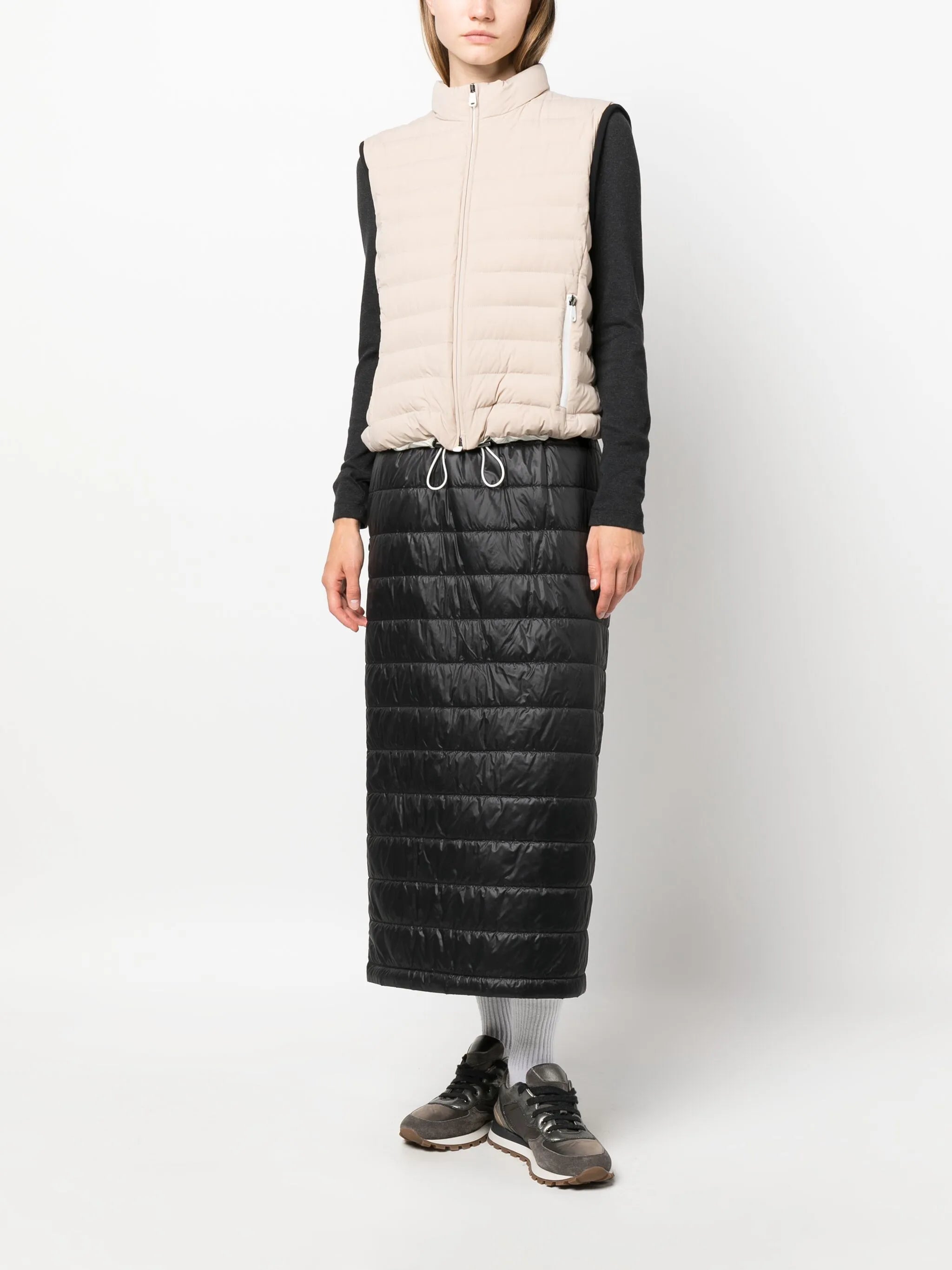 zip-up padded gilet