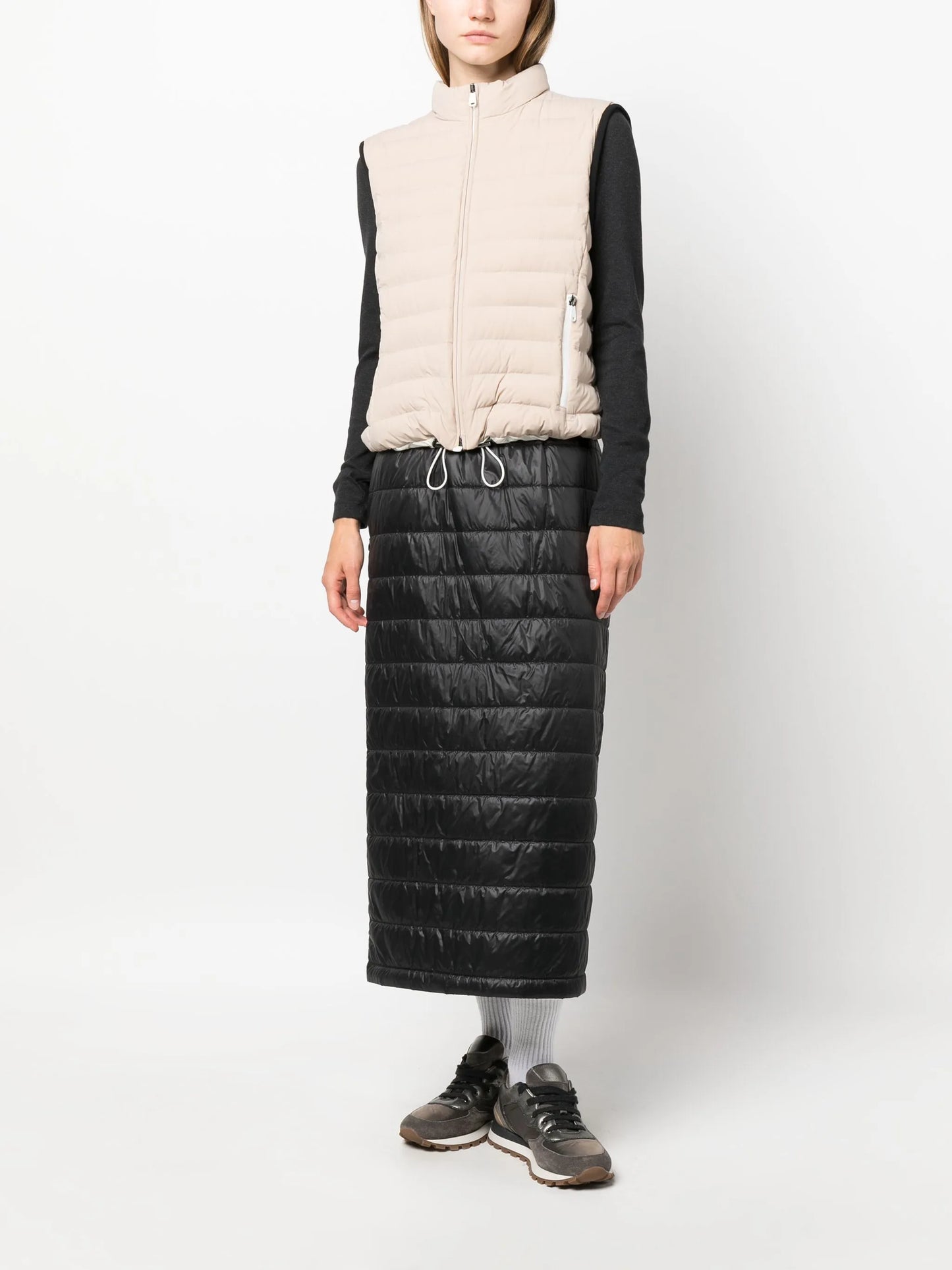 zip-up padded gilet